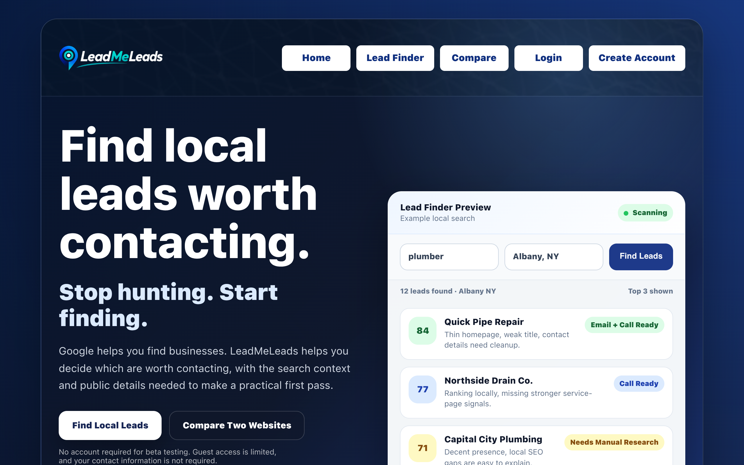 LeadMeLeads screenshot, image 1