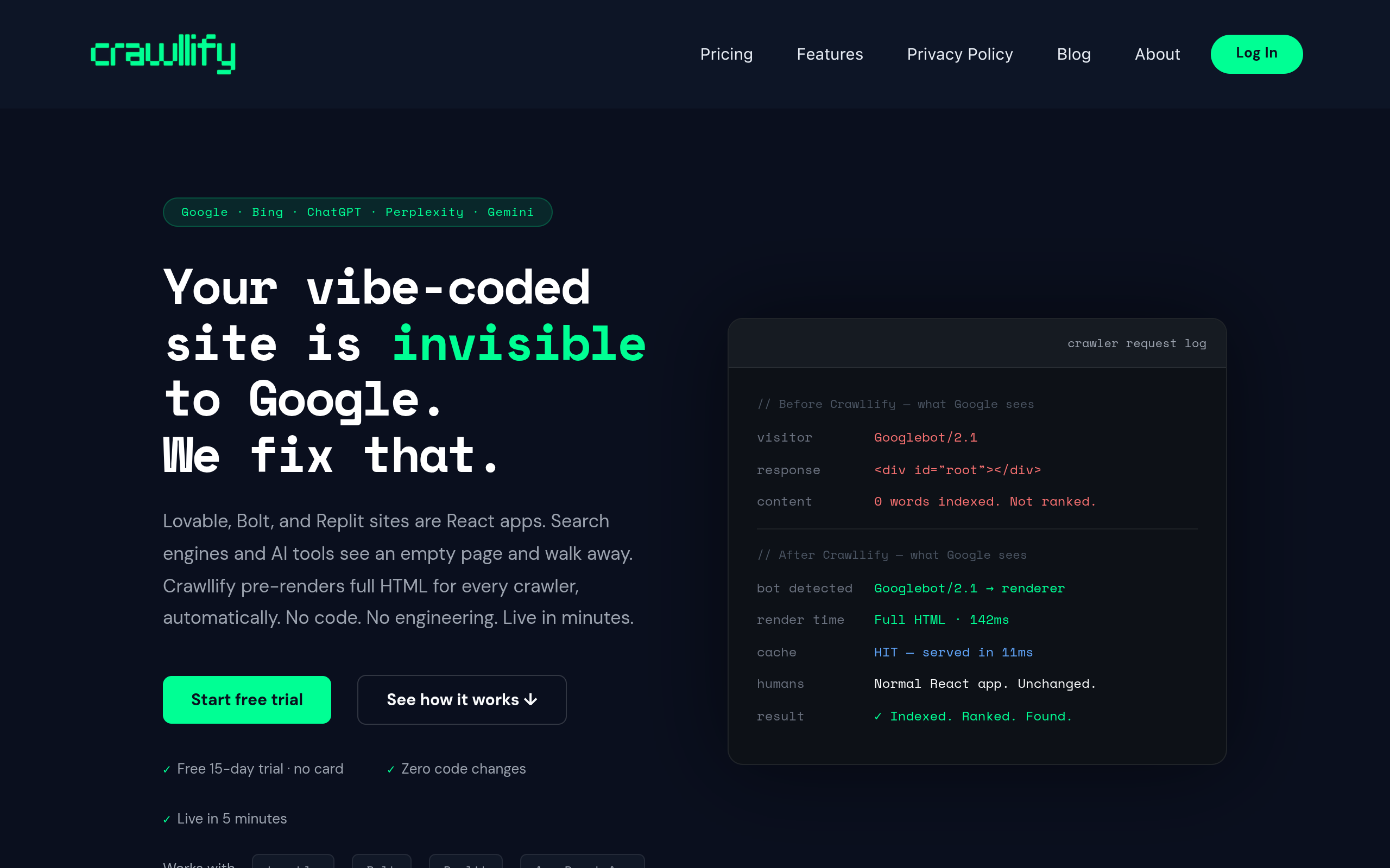 Crawllify screenshot