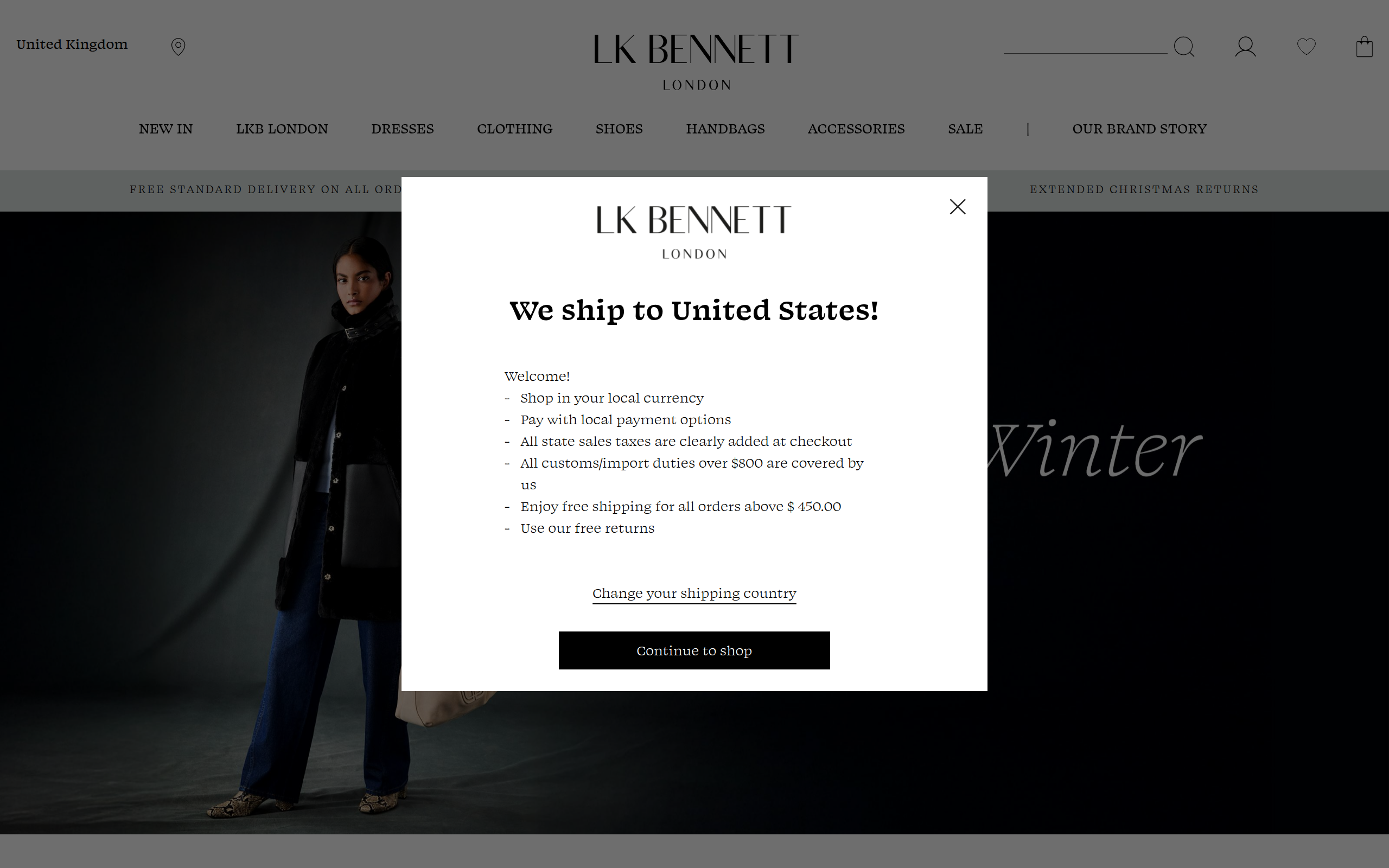Lkbennett screenshot