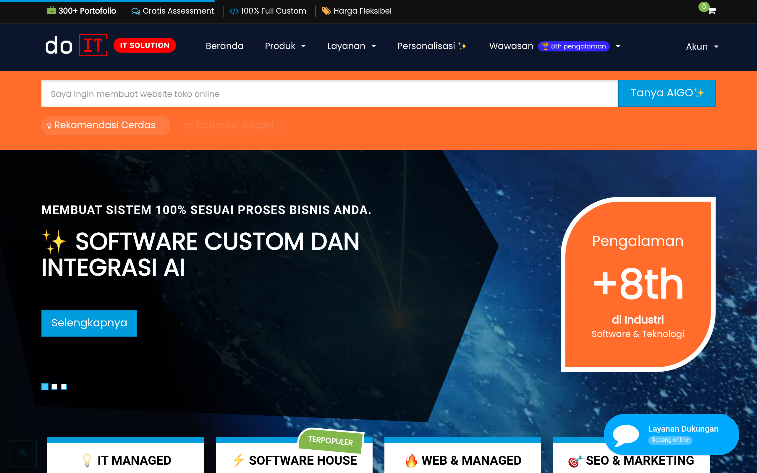 Screenshot of doit.co.id