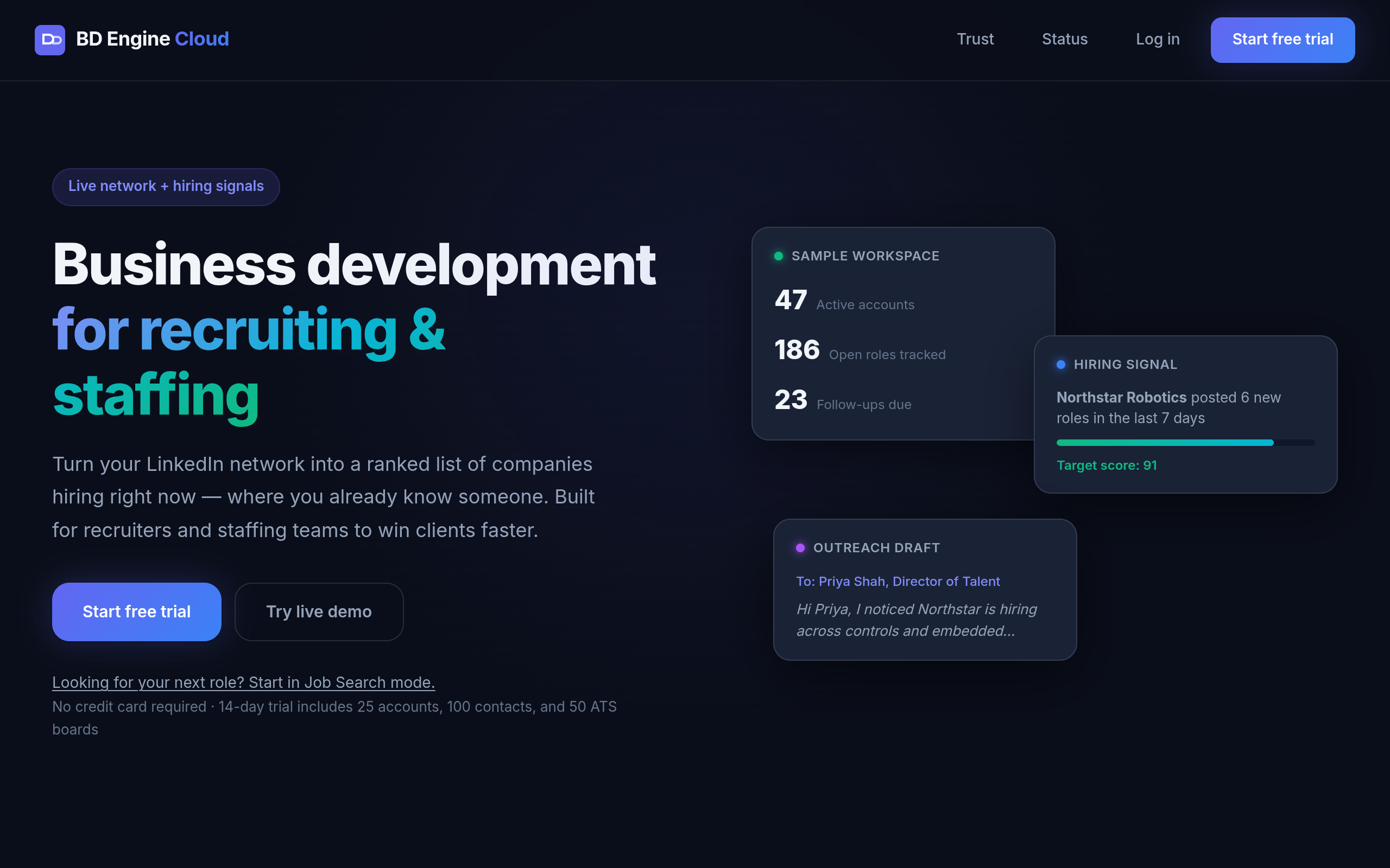 BD Engine Cloud screenshot – image 1