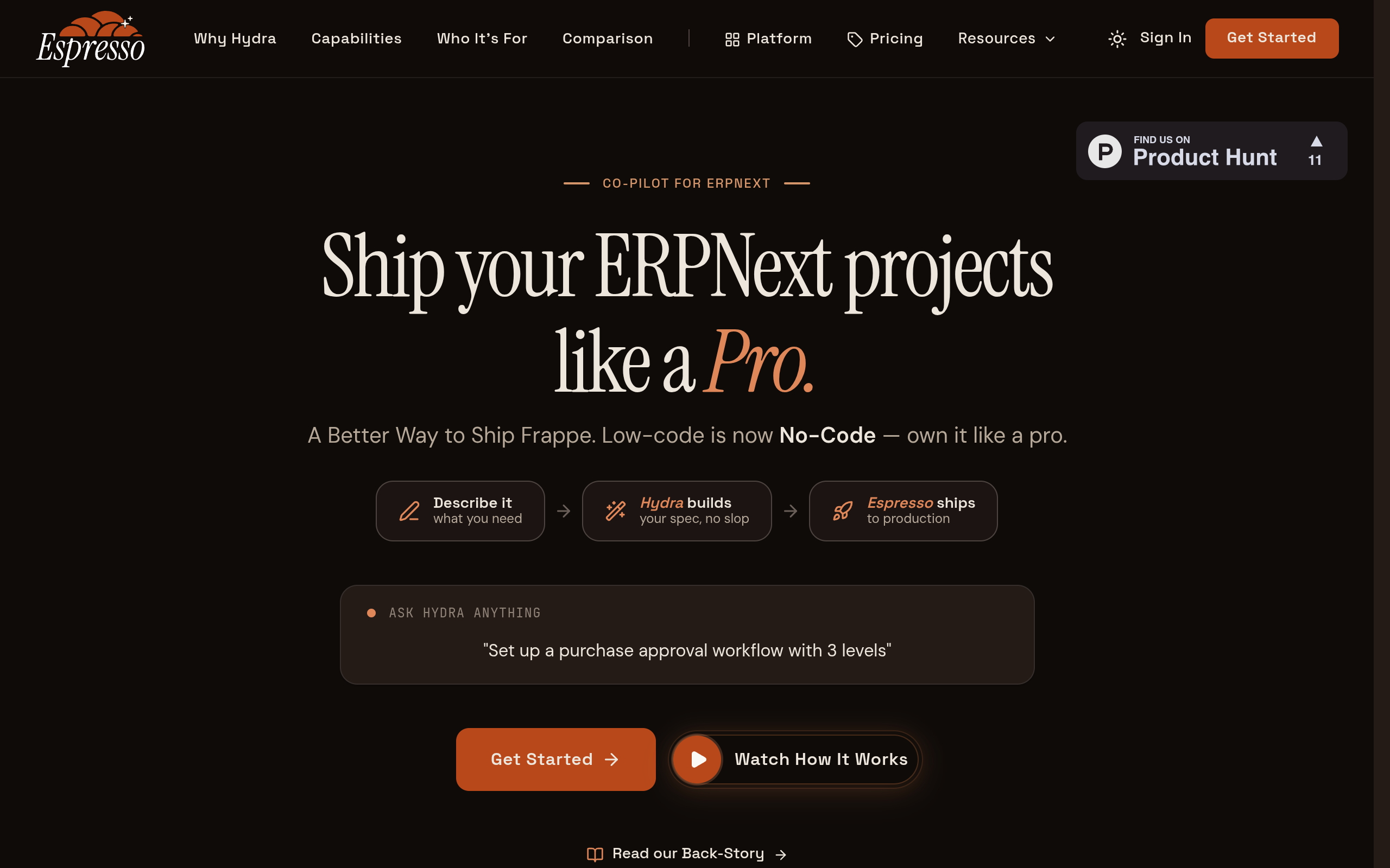 Espresso screenshot – image 1