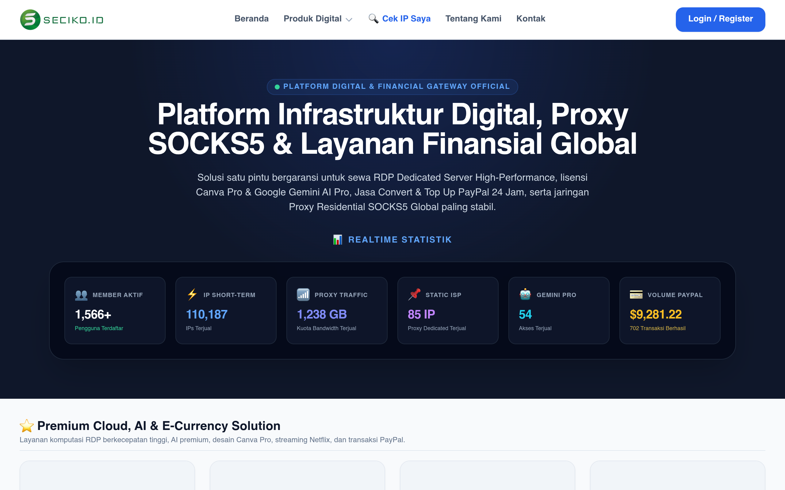 Screenshot of shop.seciko.co.id