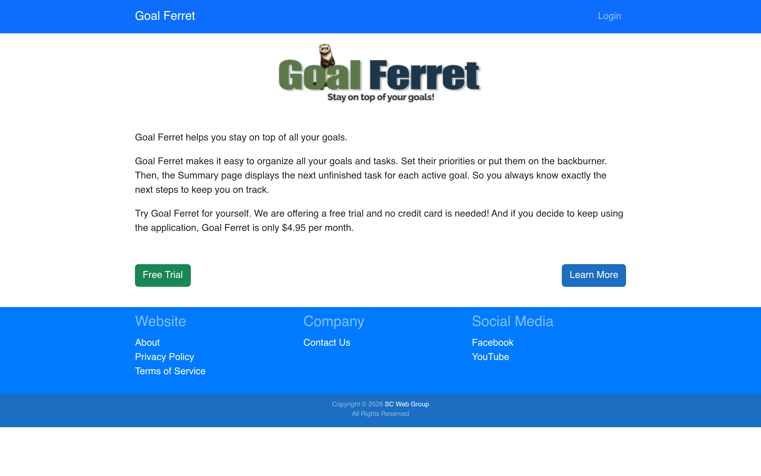 Goal Ferret screenshot – image 1