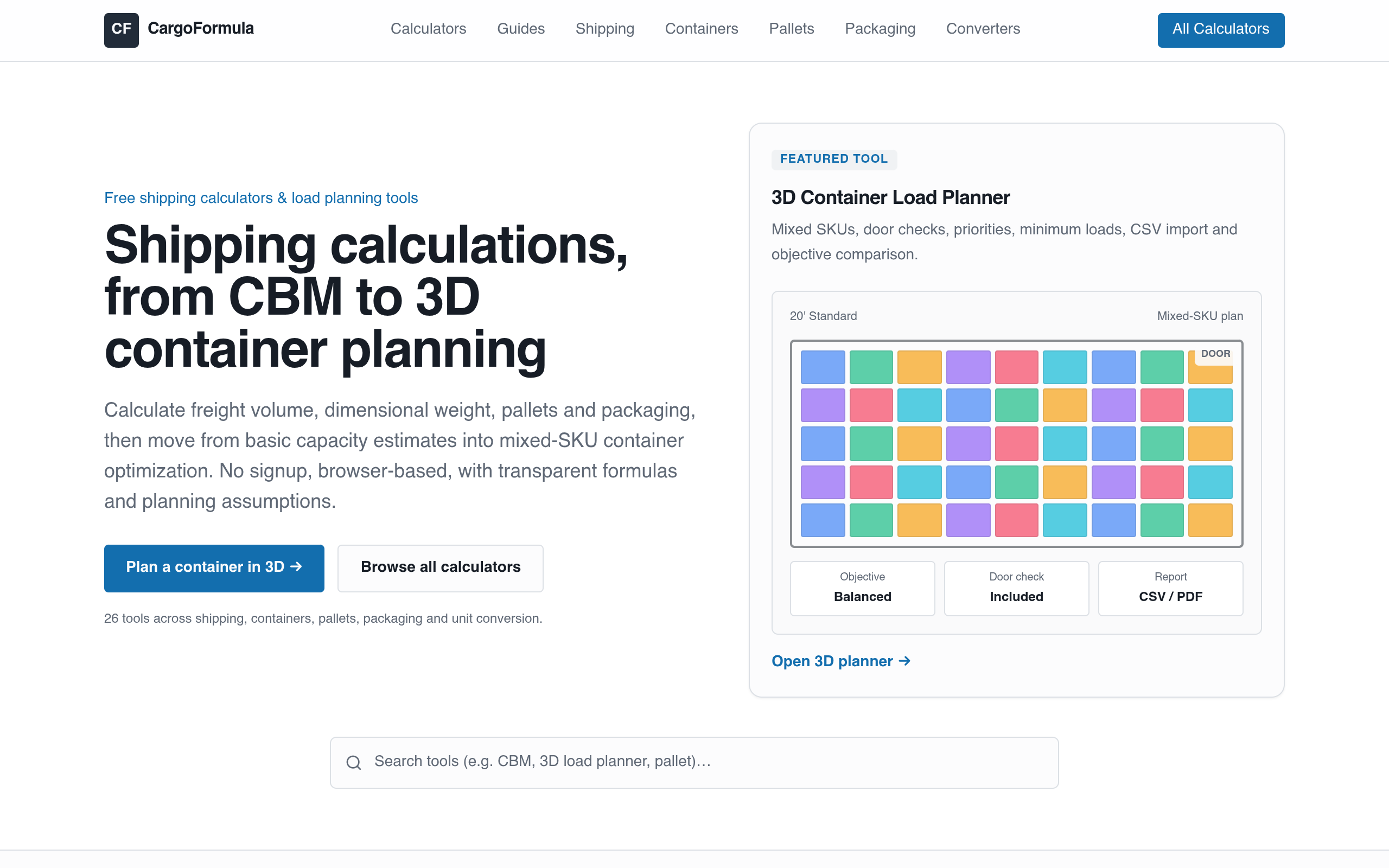 CargoFormula screenshot, image 1