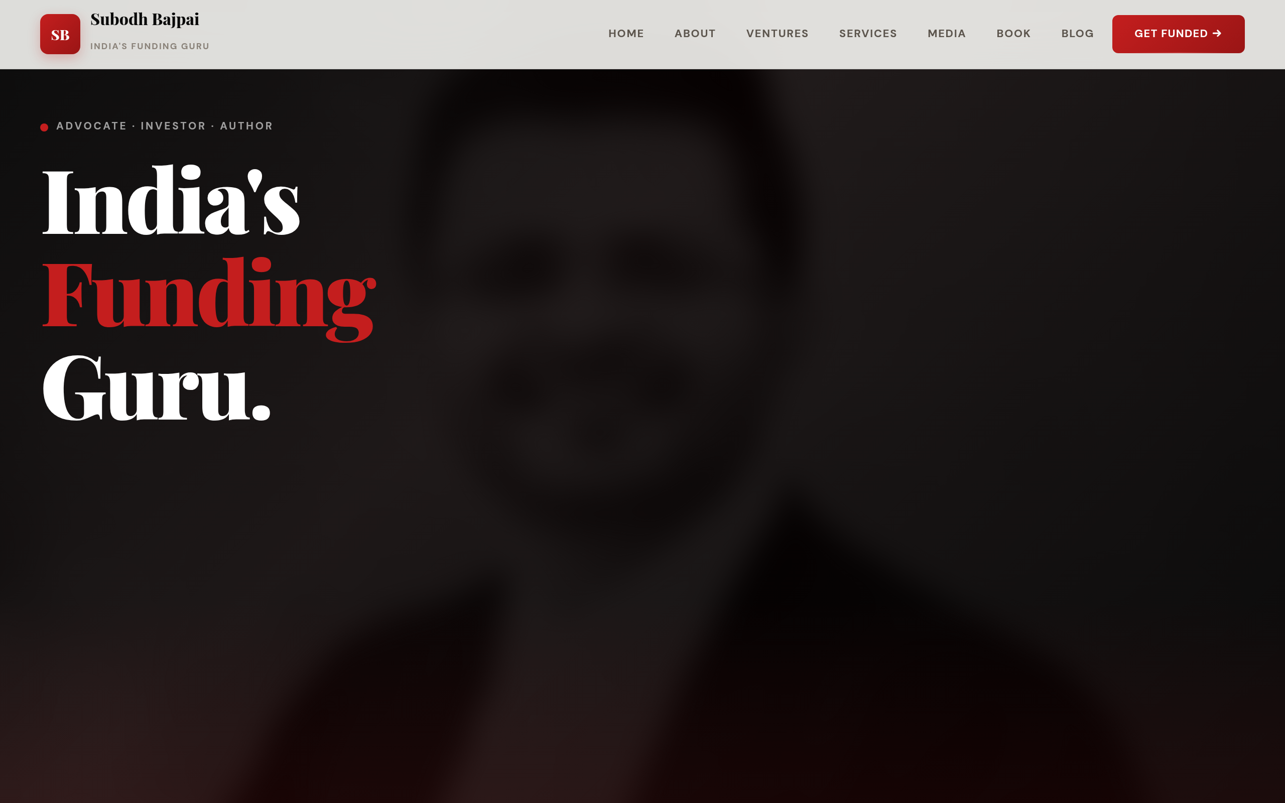 Subodh Bajpai website screenshot