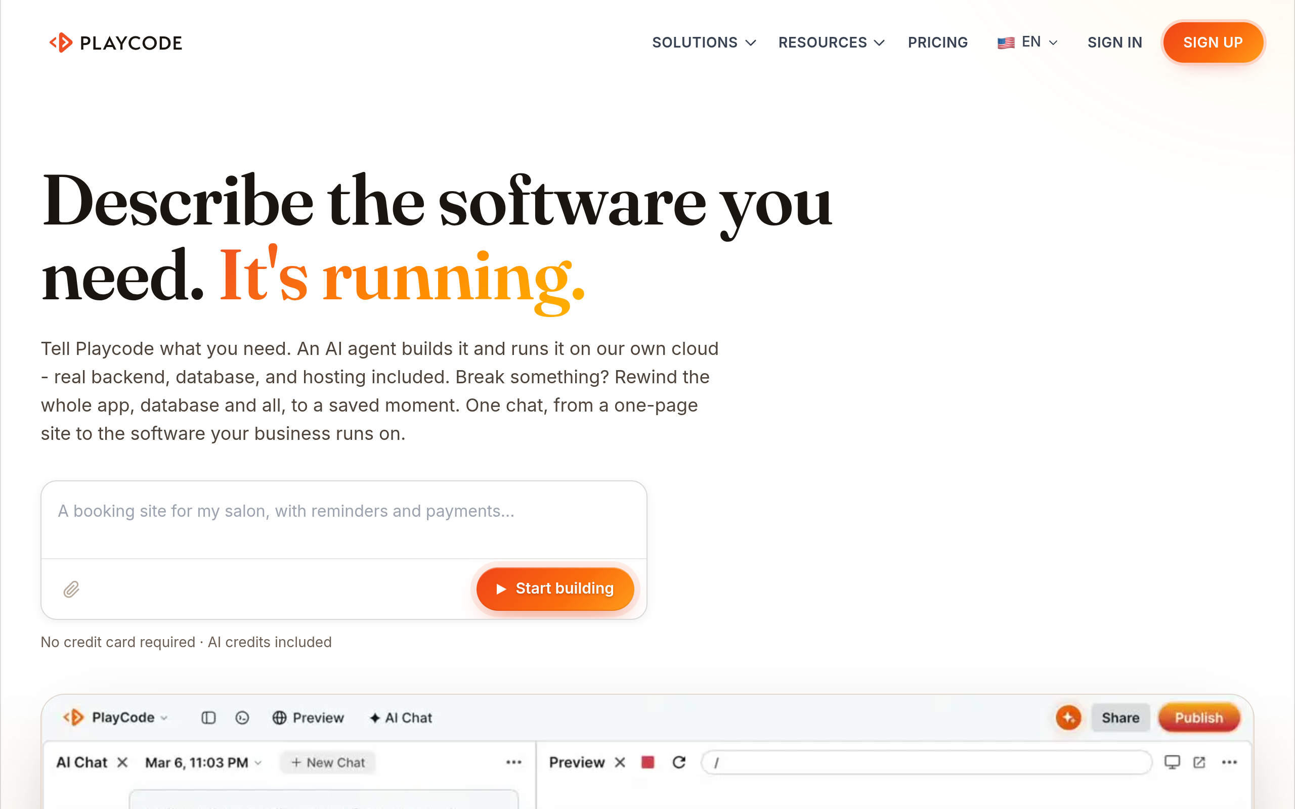 Playcode.io screenshot, image 1