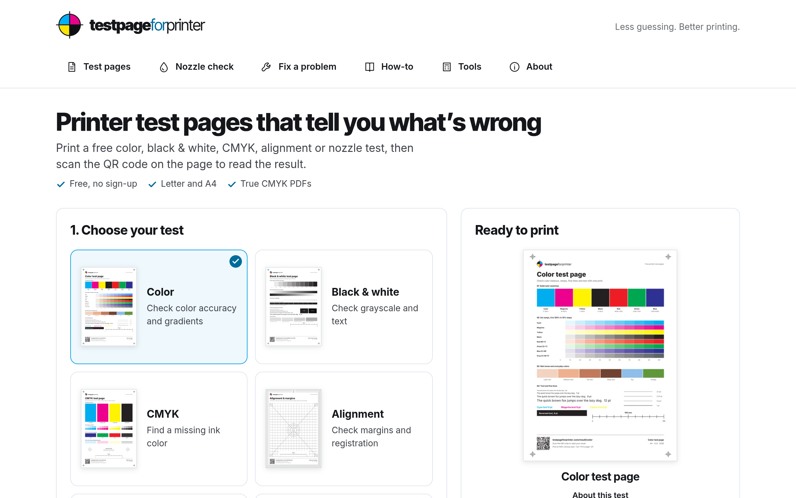 testpageforprinter screenshot, image 1