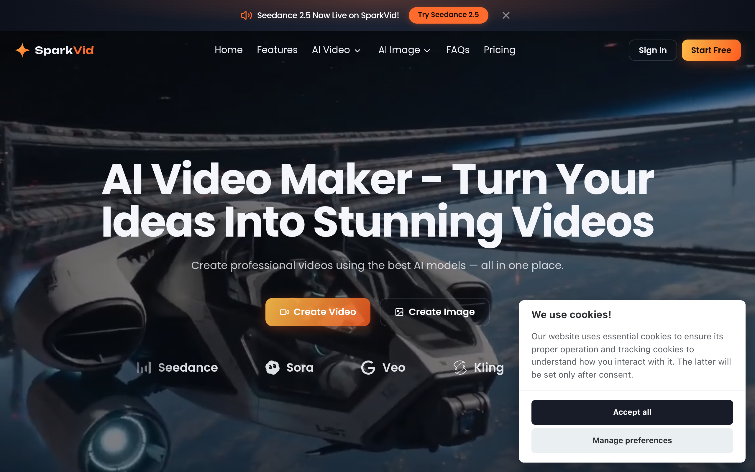 SparkVid screenshot, image 1