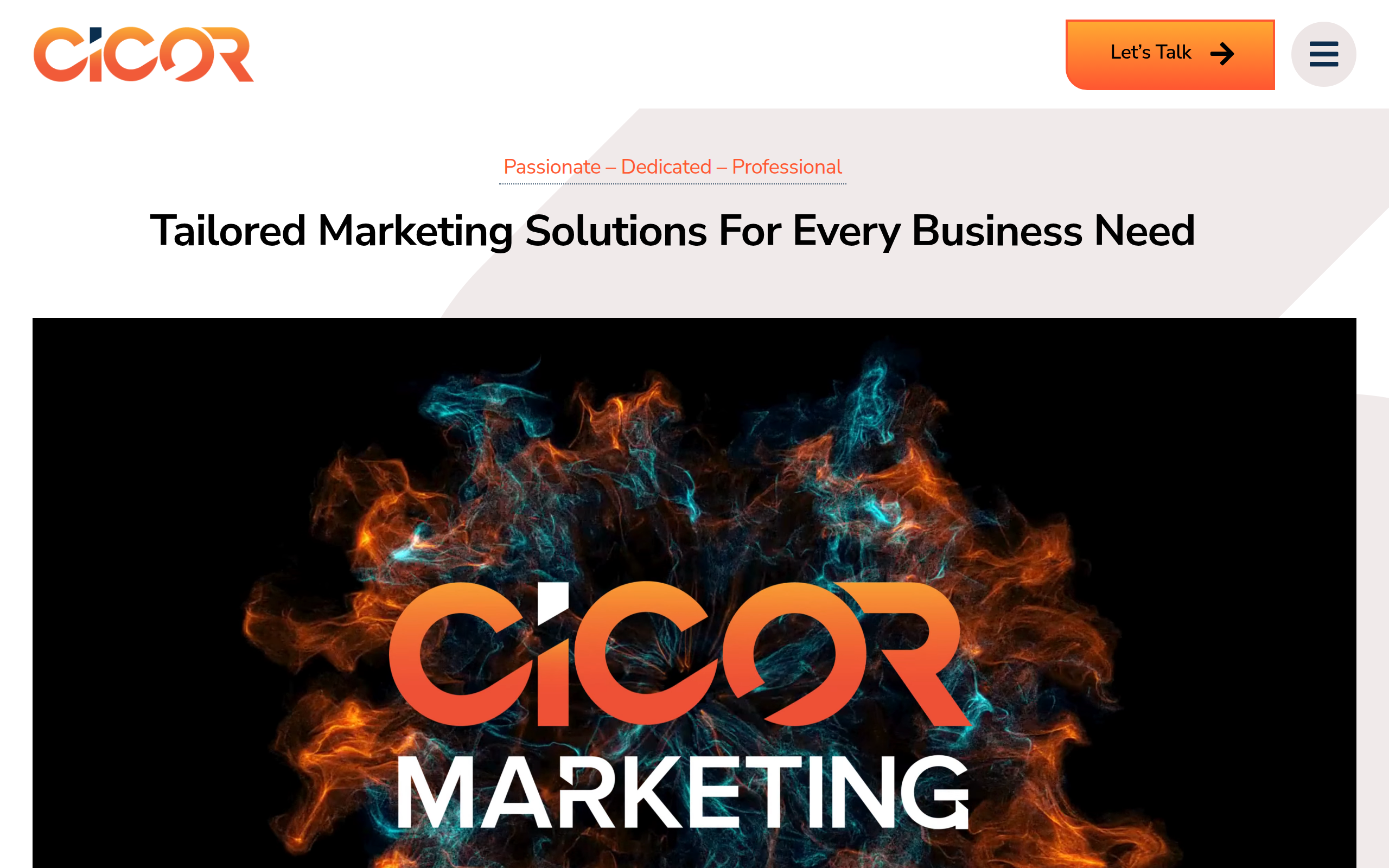 Cicor Marketing Screenshot