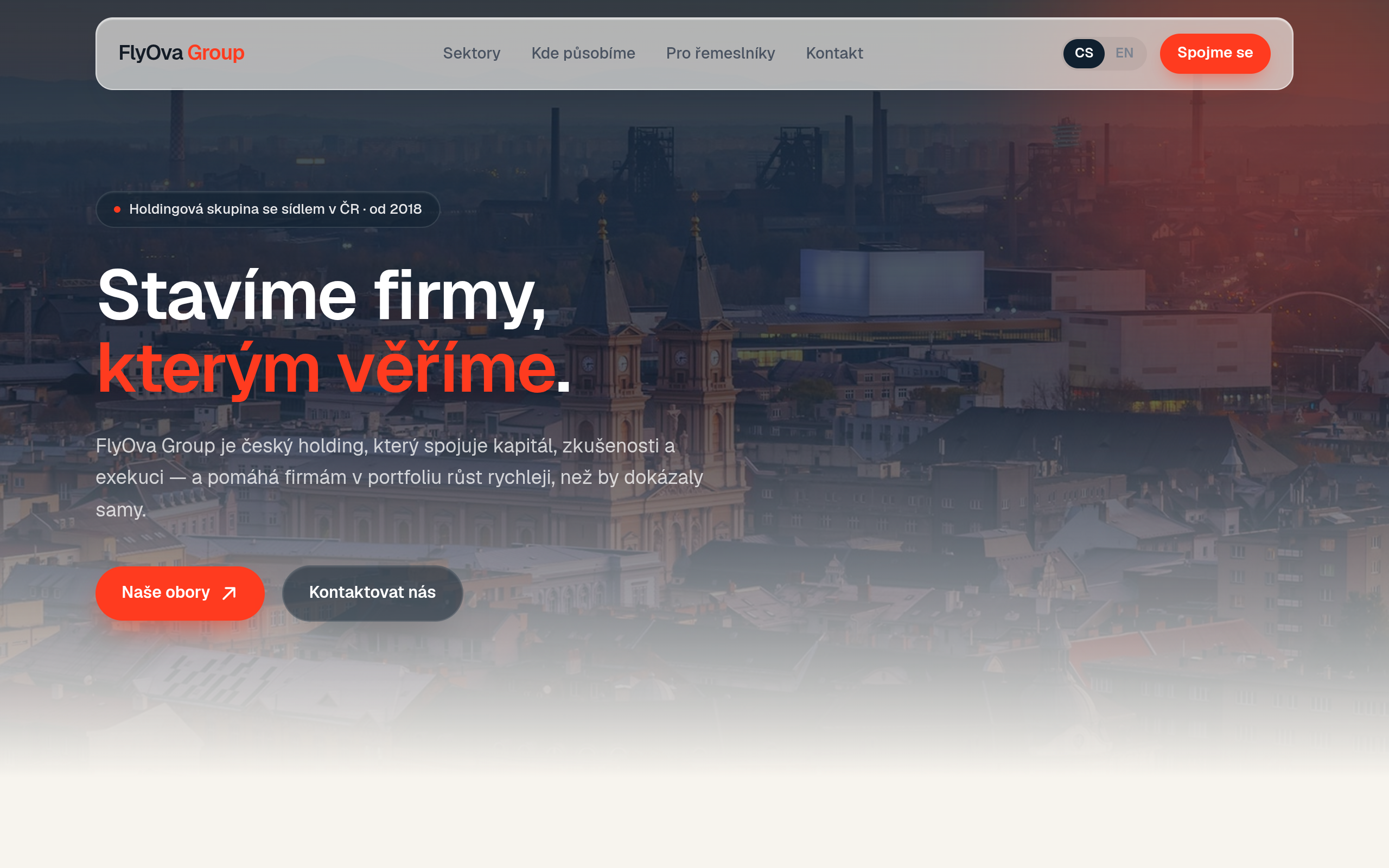 Náhled webu Flyova