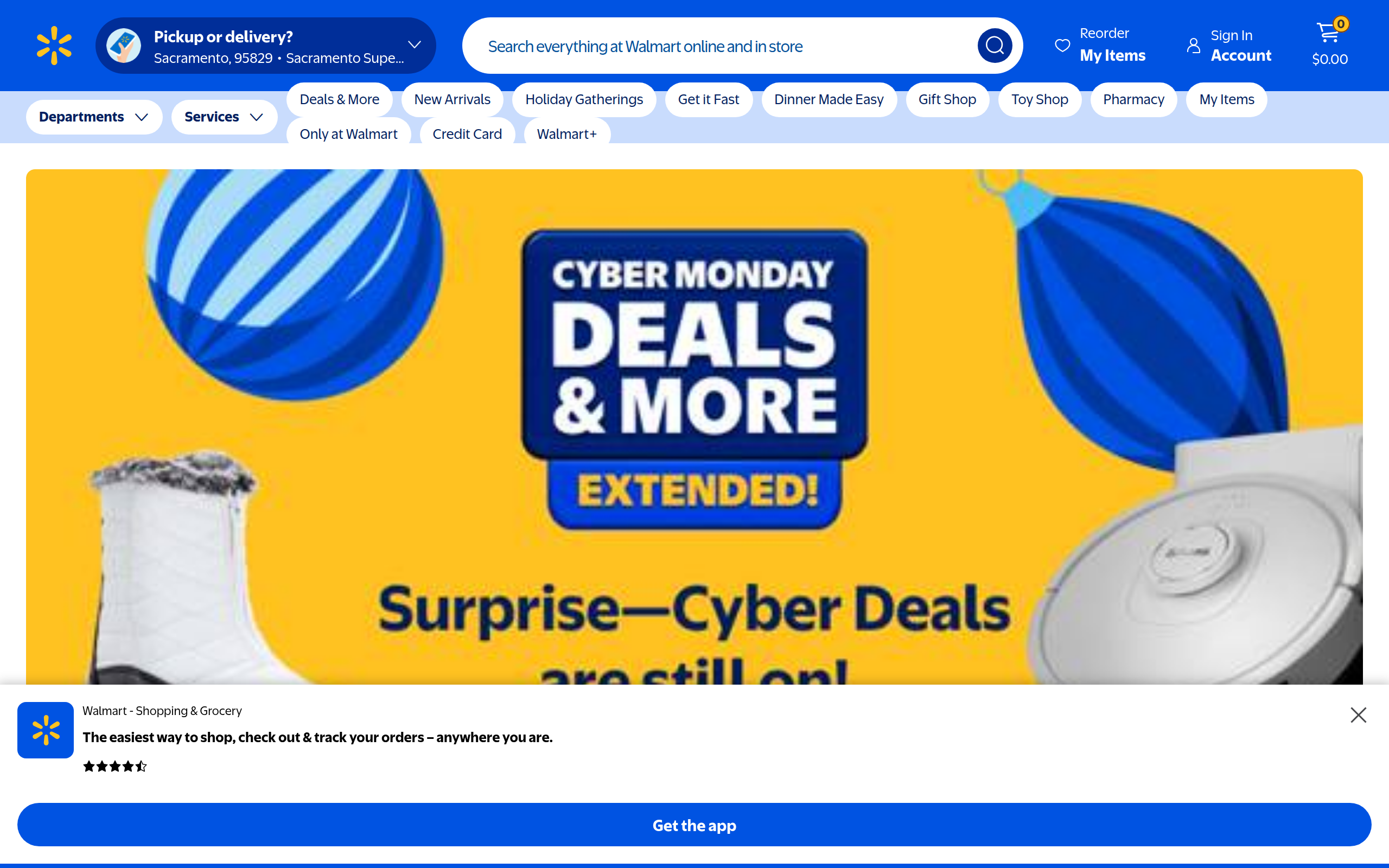 Walmart Grocery Delivery Screenshot