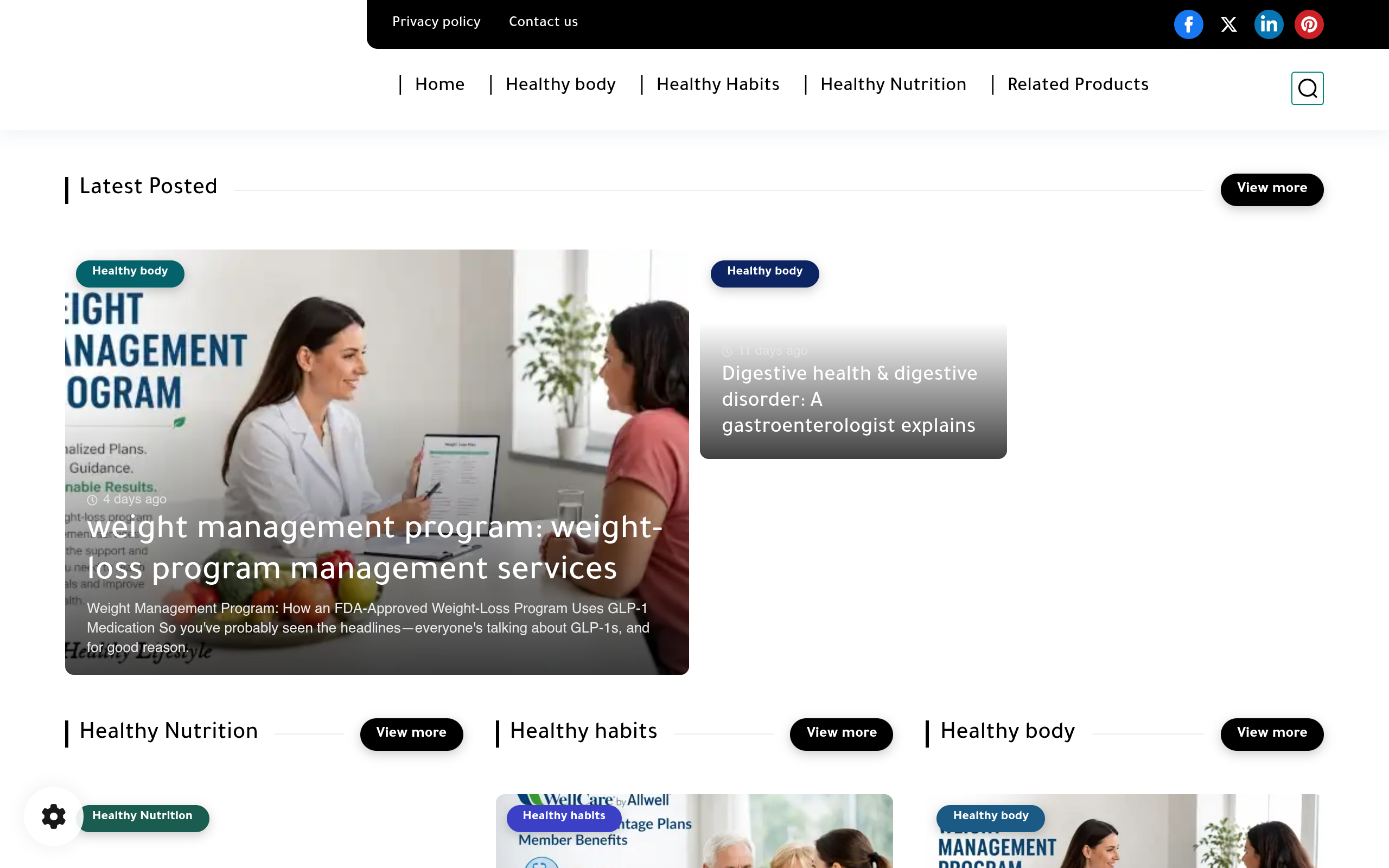 Screenshot of www.good-healthy-lifestyle.com