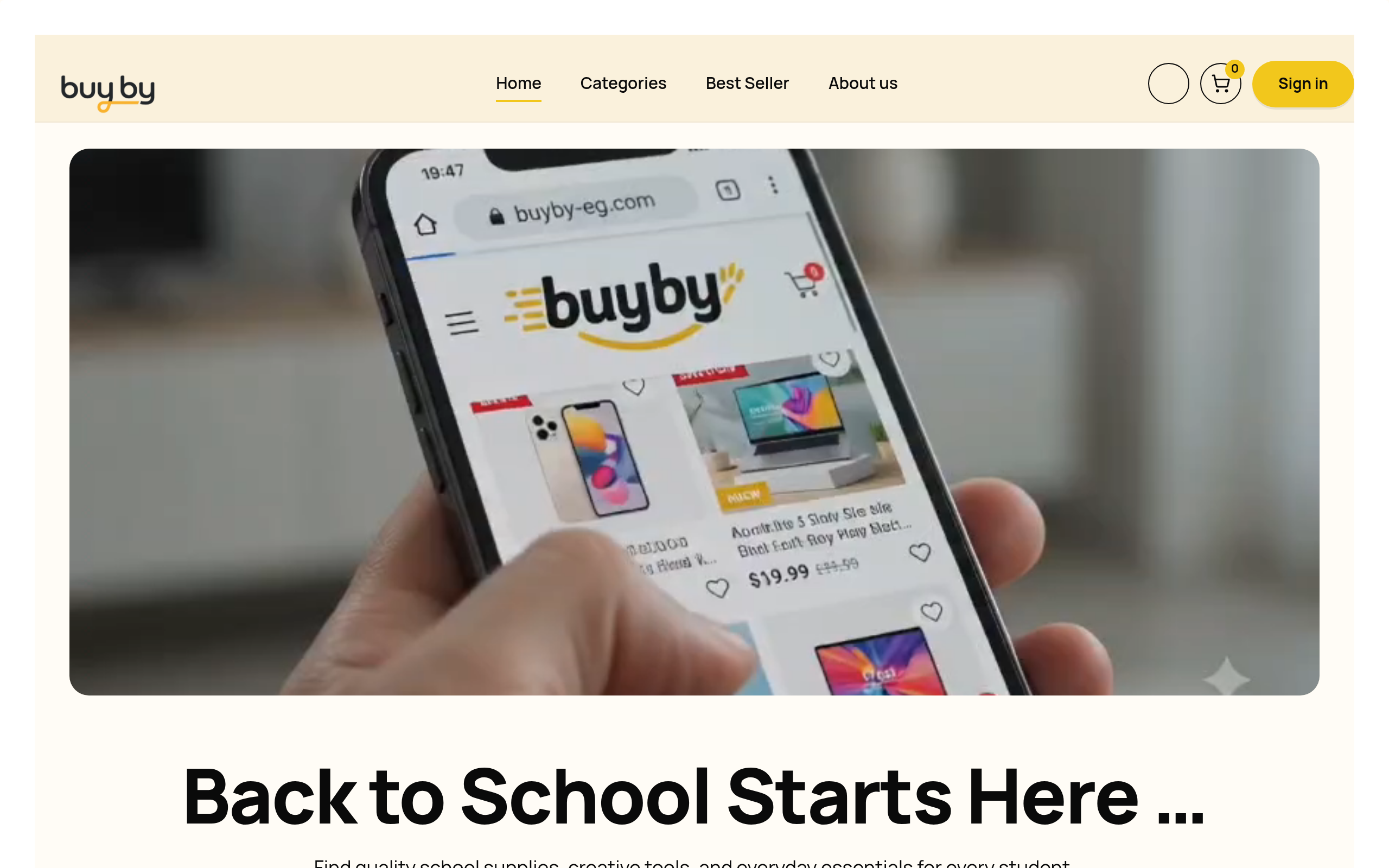 Screenshot of buyby-eg.com