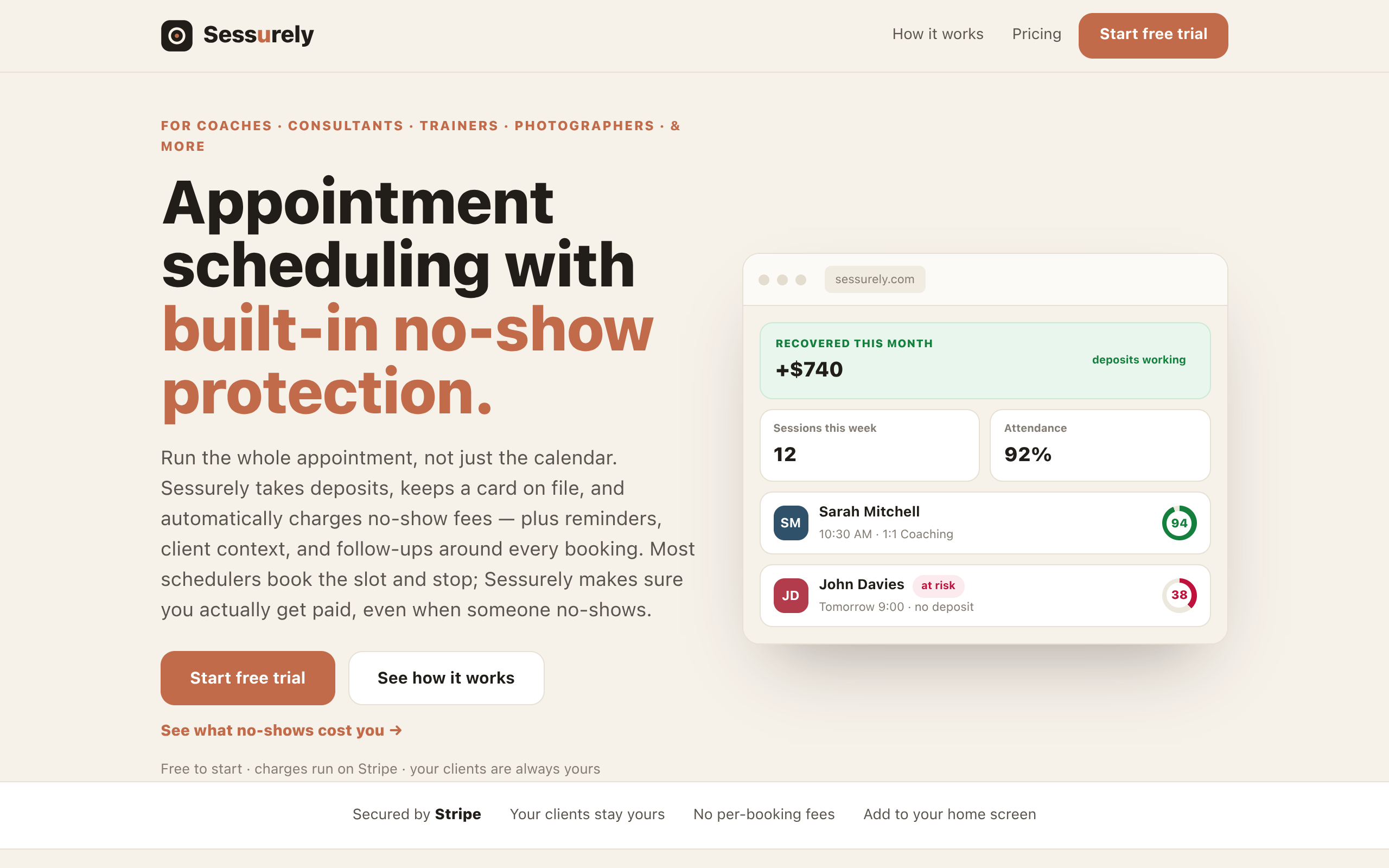 Sessurely screenshot – image 1