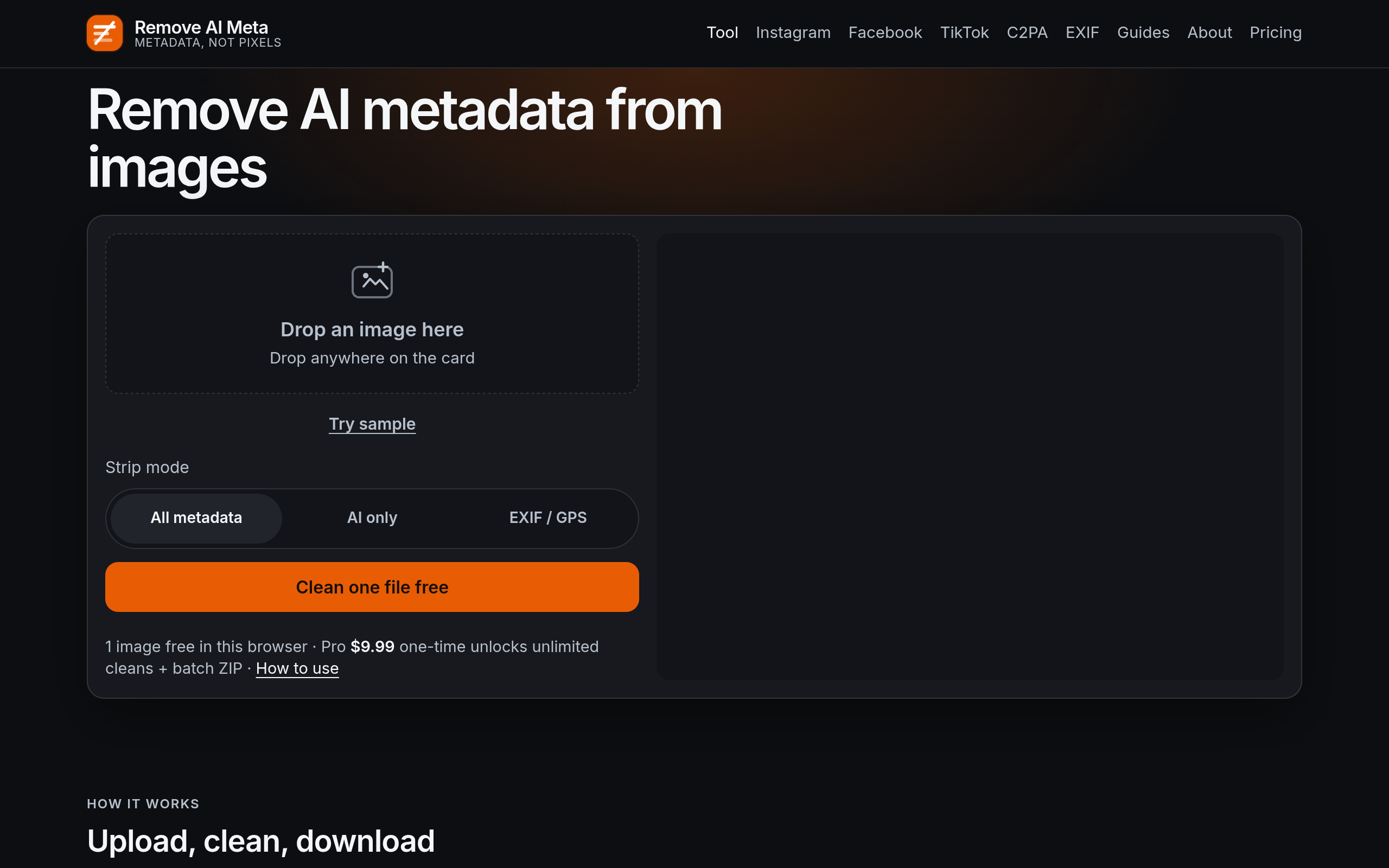 Remove AI Meta screenshot, image 1
