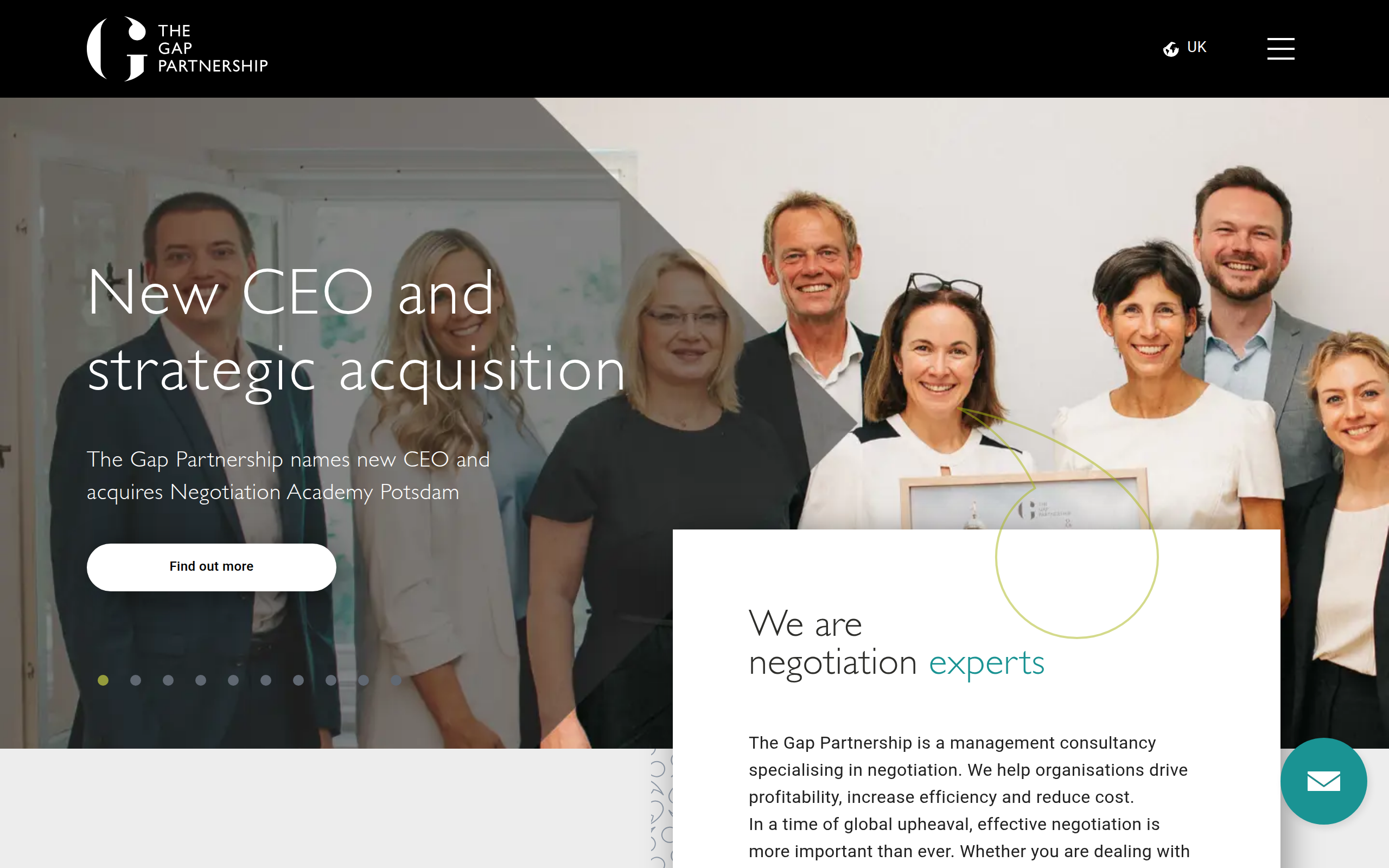 The Gap Partnership screenshot