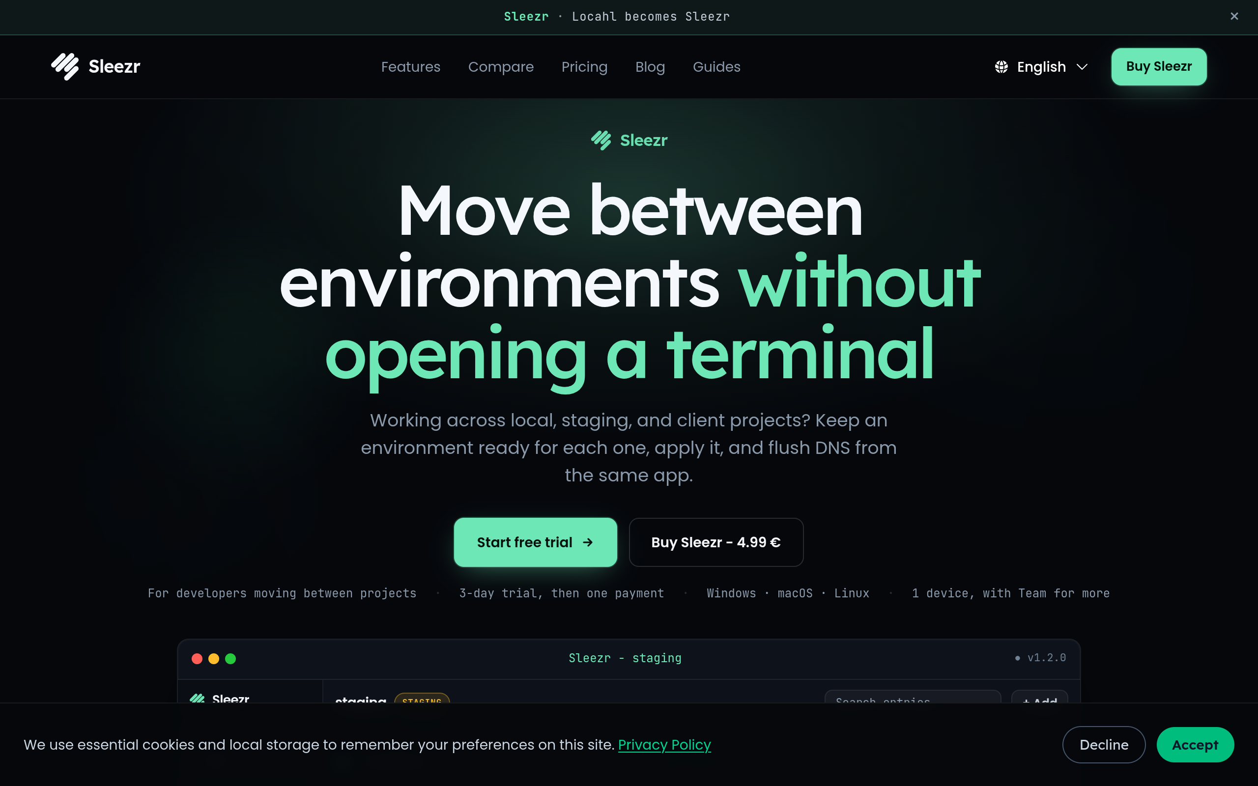 Sleezr screenshot – image 1