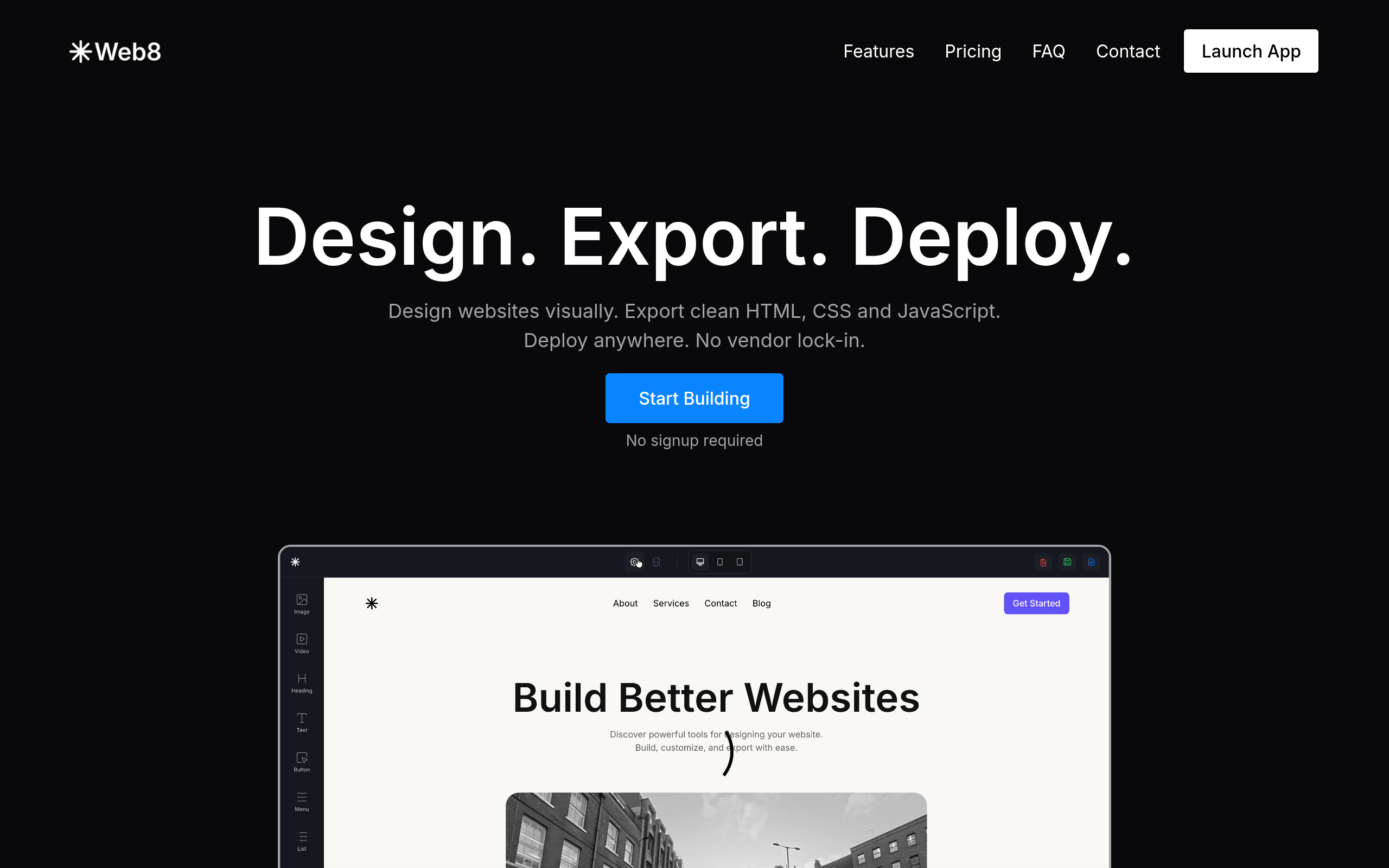 Web8 screenshot, image 1