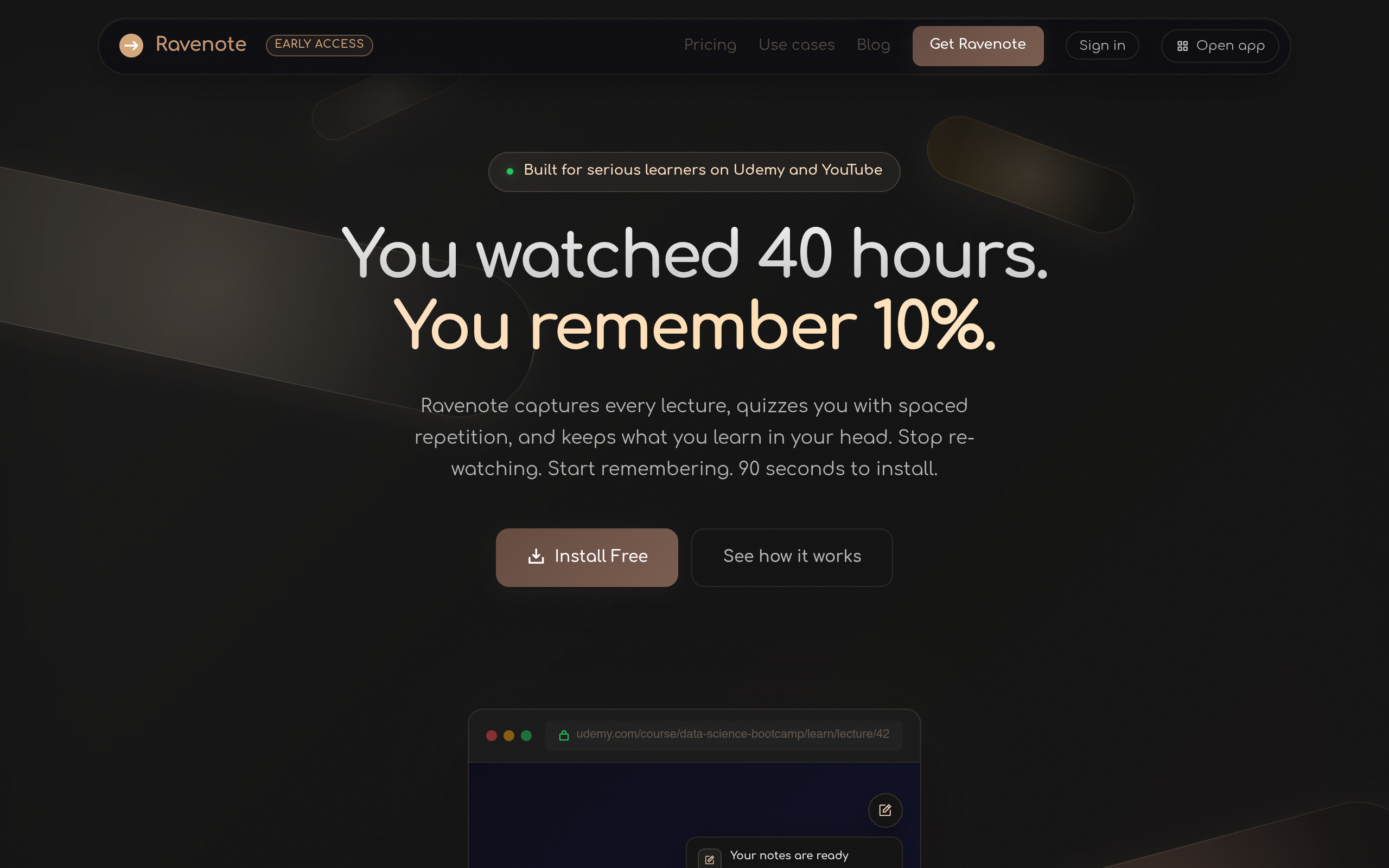Ravenote screenshot – image 1