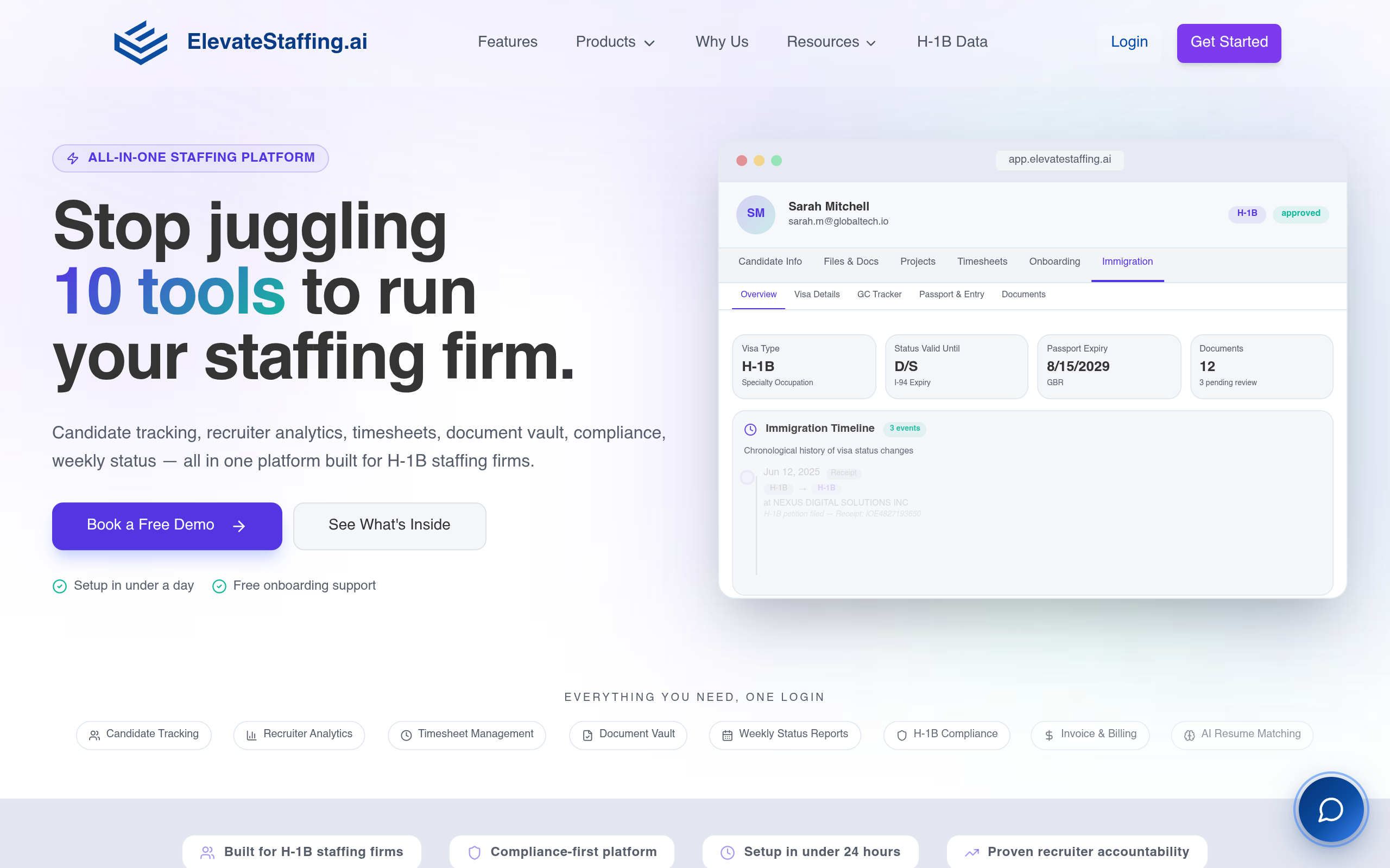 Elevate Staffing screenshot, image 1