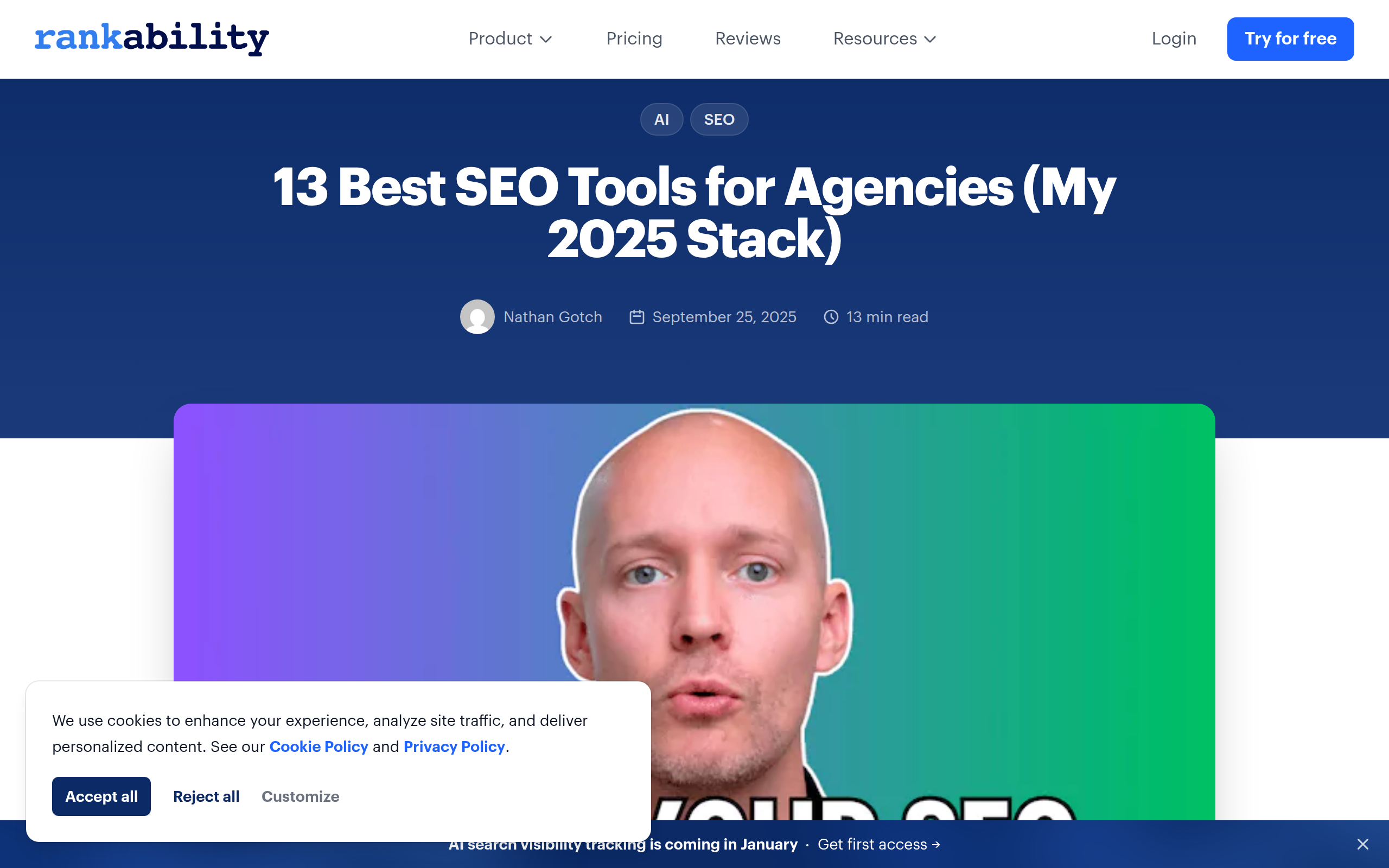 Rankability screenshot