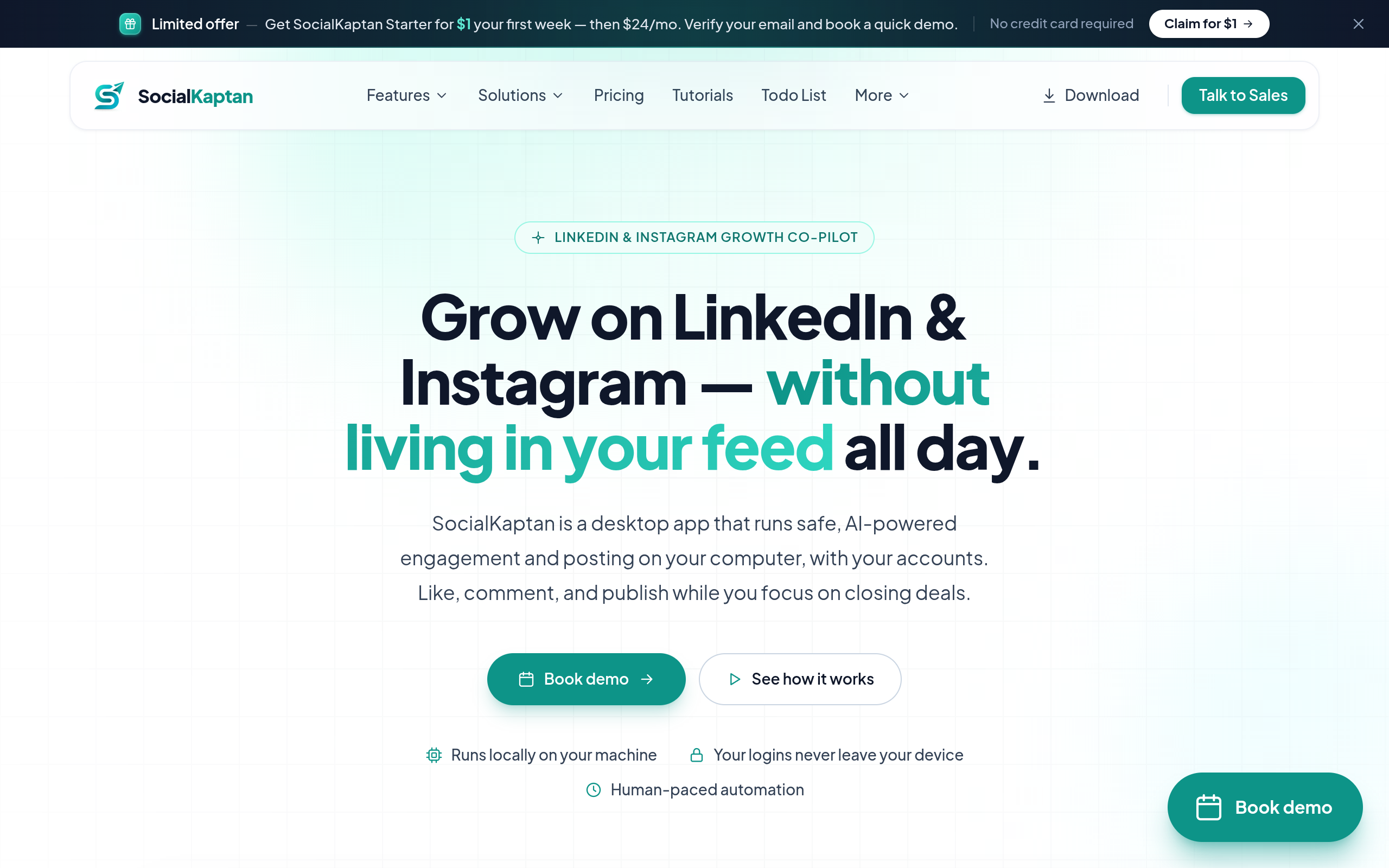 SocialKaptan screenshot – image 1