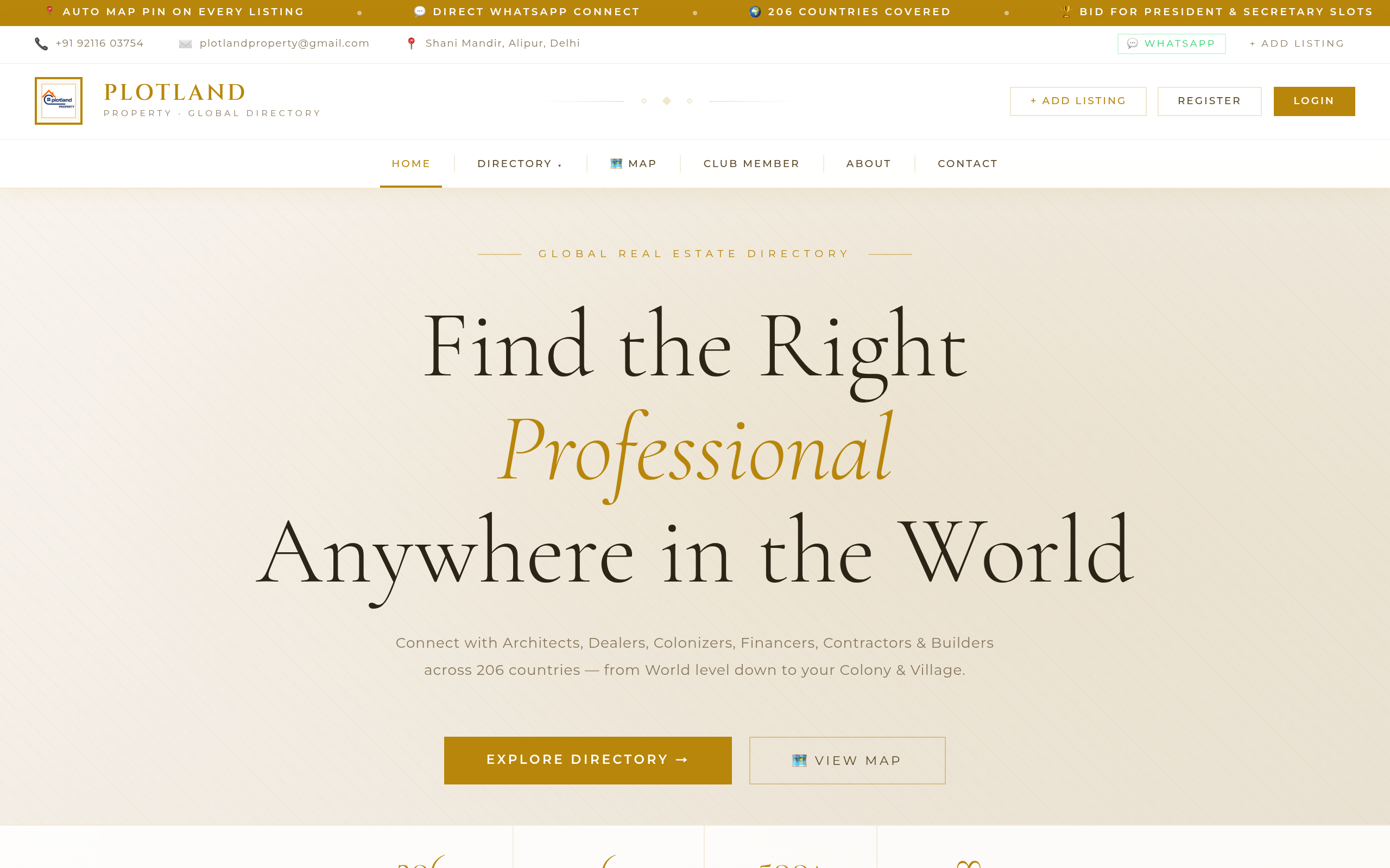 Screenshot of plotlandproperty.com