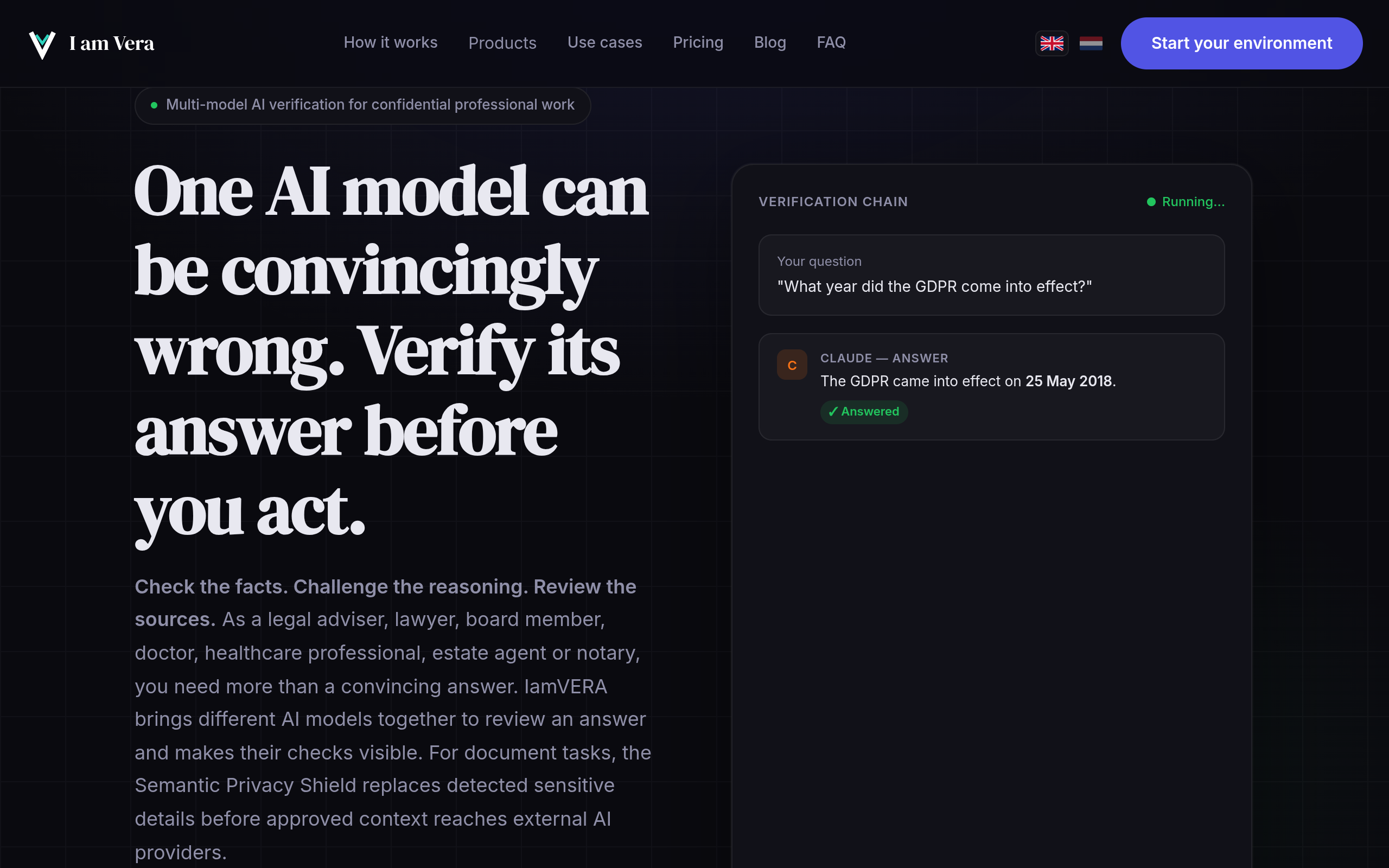 AI Verification for Confidential Professional Work screenshot, image 1
