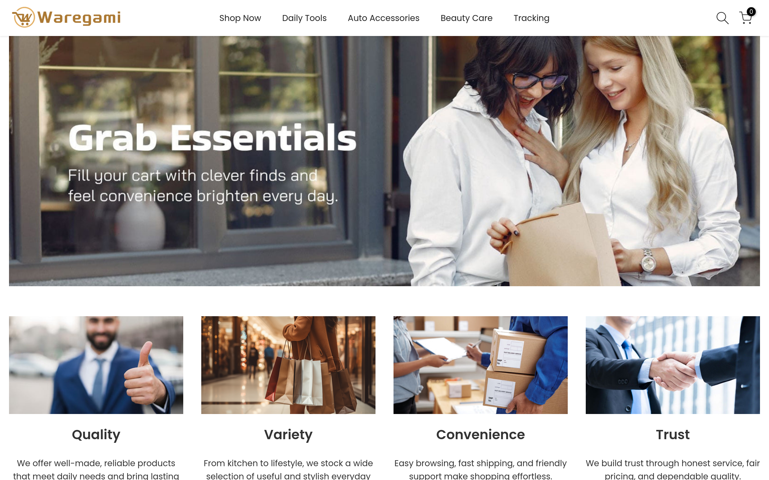 Screenshot of waregami.com