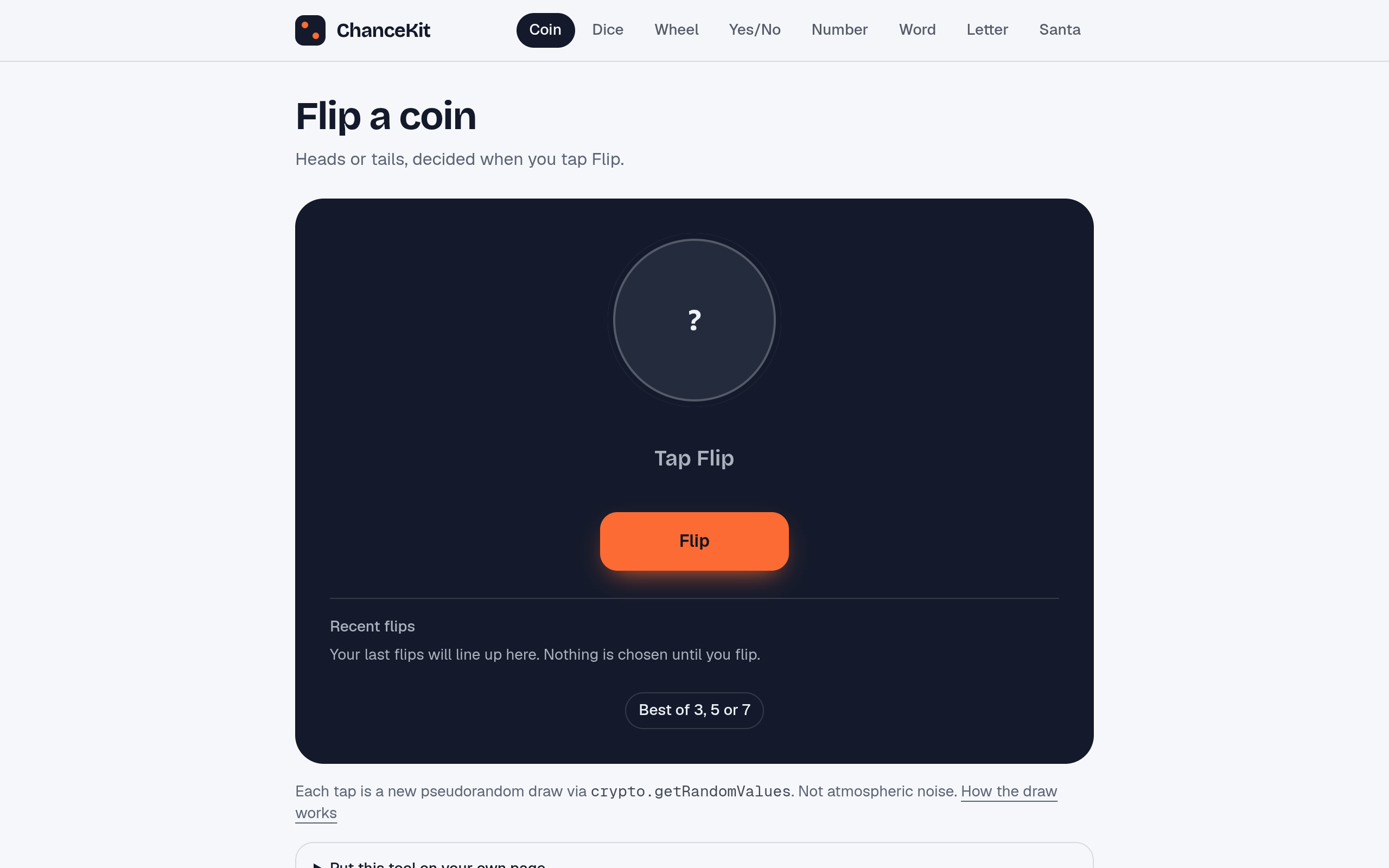 ChanceKit screenshot