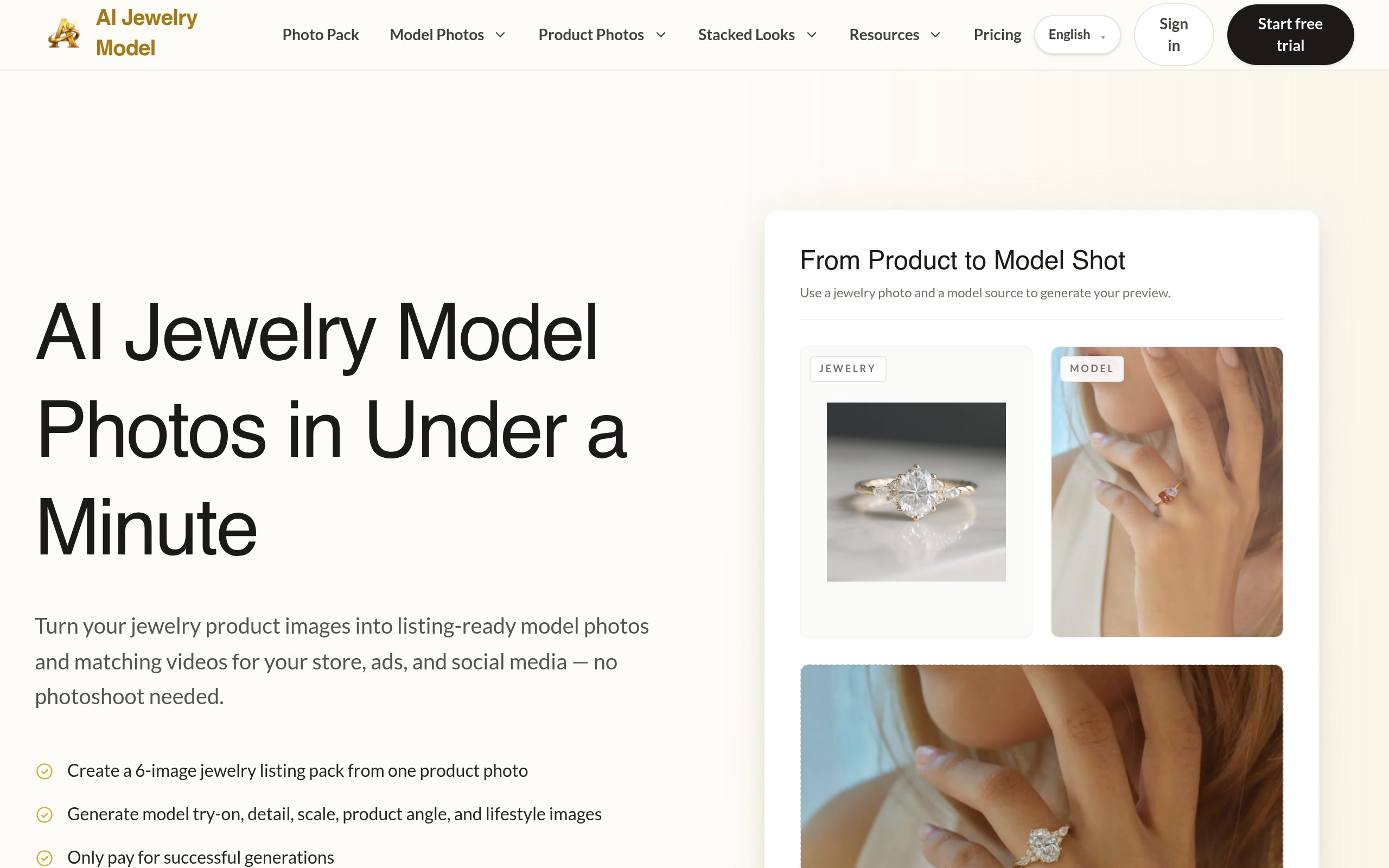 AI Jewelry Model screenshot, image 1