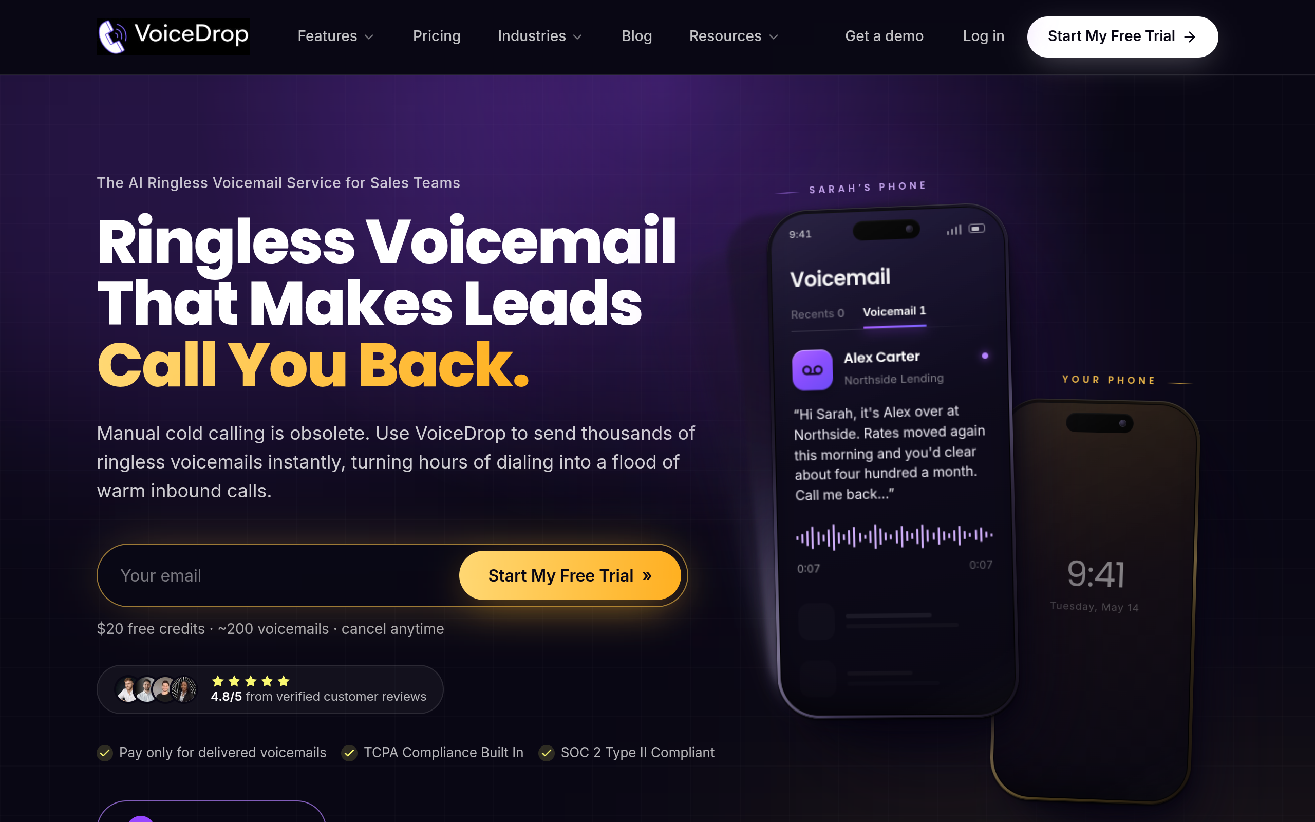 Ringless Voicemail Service & Software screenshot – image 1