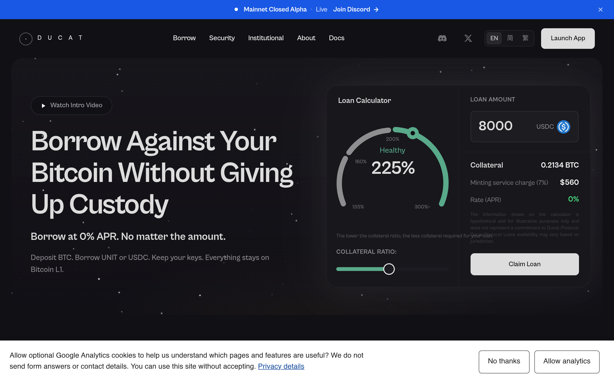 Ducat Protocol screenshot, image 1