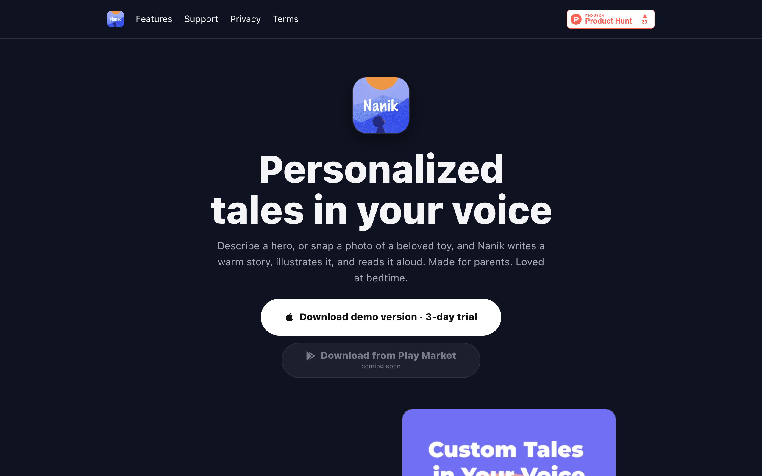 Nanik — Bedtime Stories for Kids screenshot – image 1