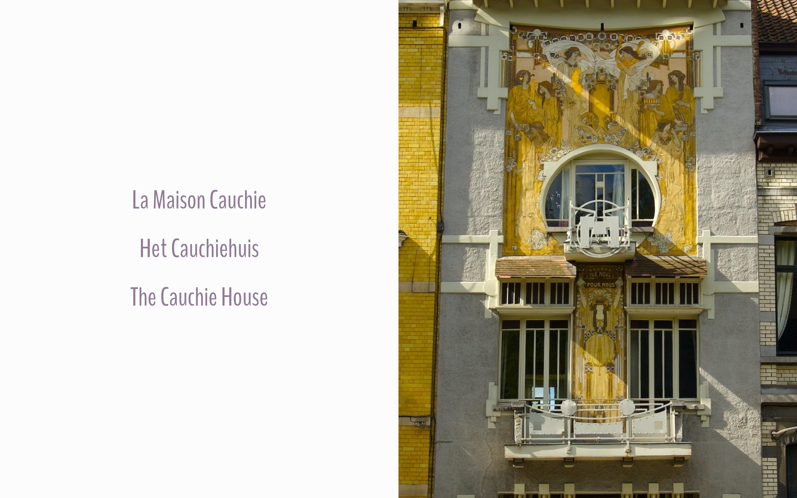 Capture d'écran de La Maison Cauchie