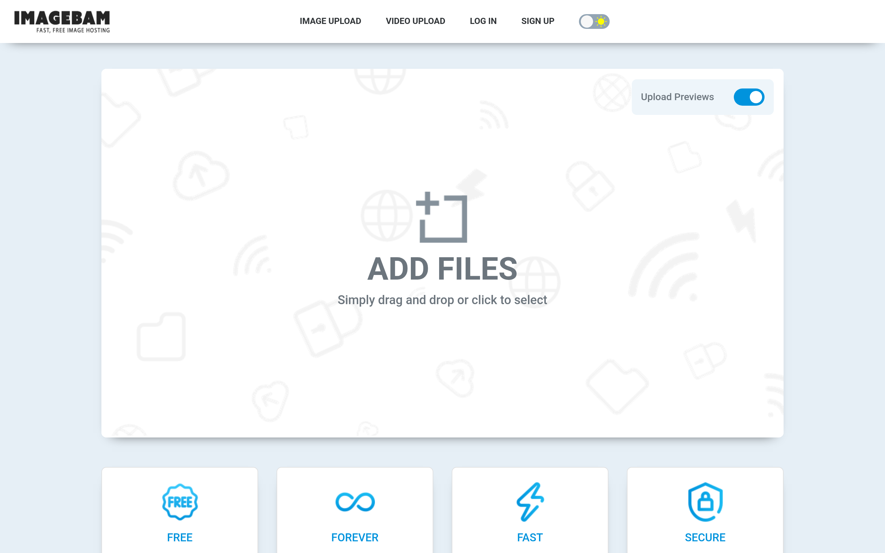 Fast, Free Image Hosting - ImageBam 介面截圖
