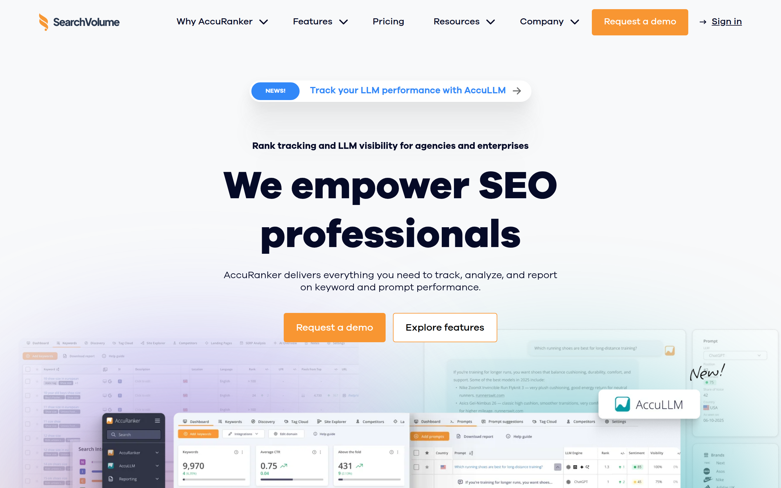 AccuRanker Screenshot