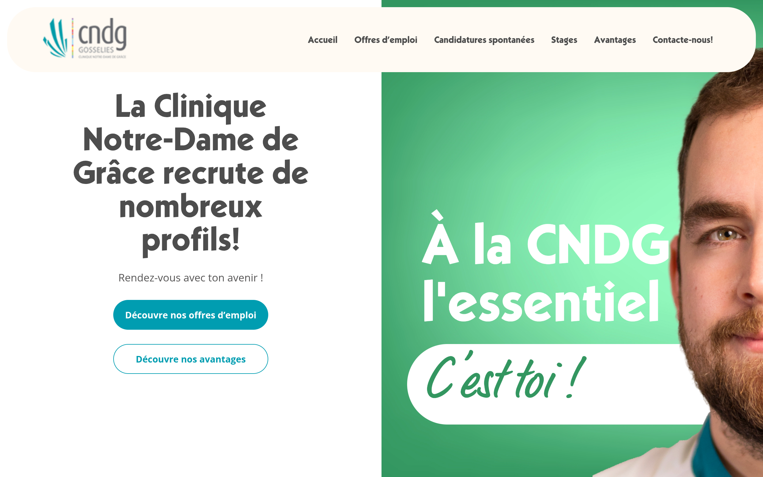 Capture d'écran de CNDG - Jobs
