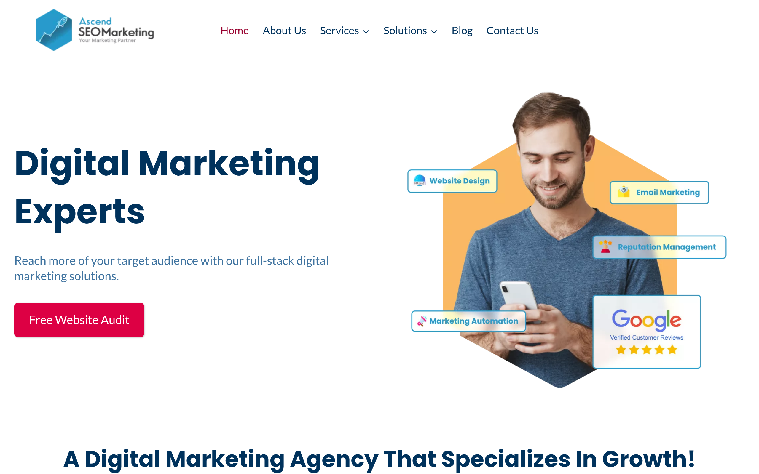 Ascend SEO Marketing Screenshot