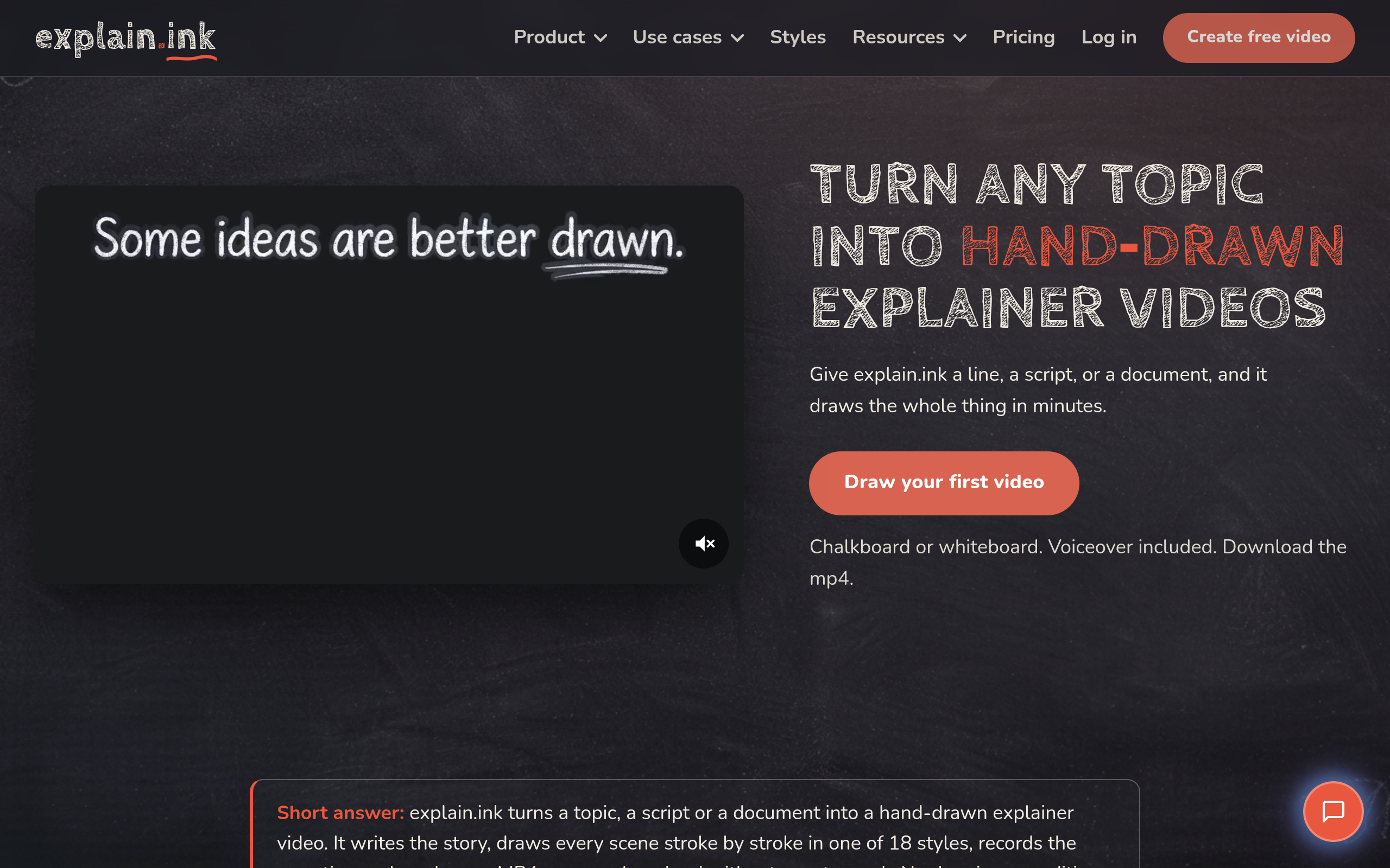Hand-drawn explainer videos from any topic screenshot – image 1