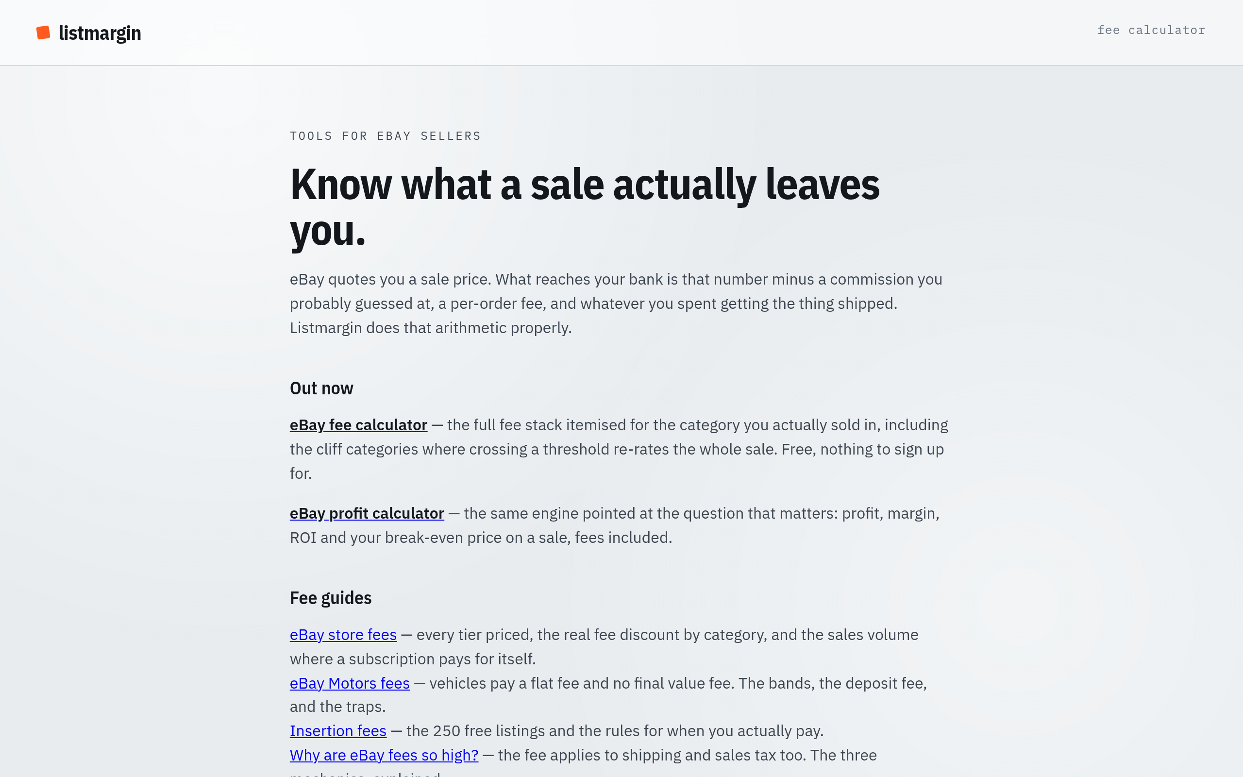 Listmargin screenshot – image 1