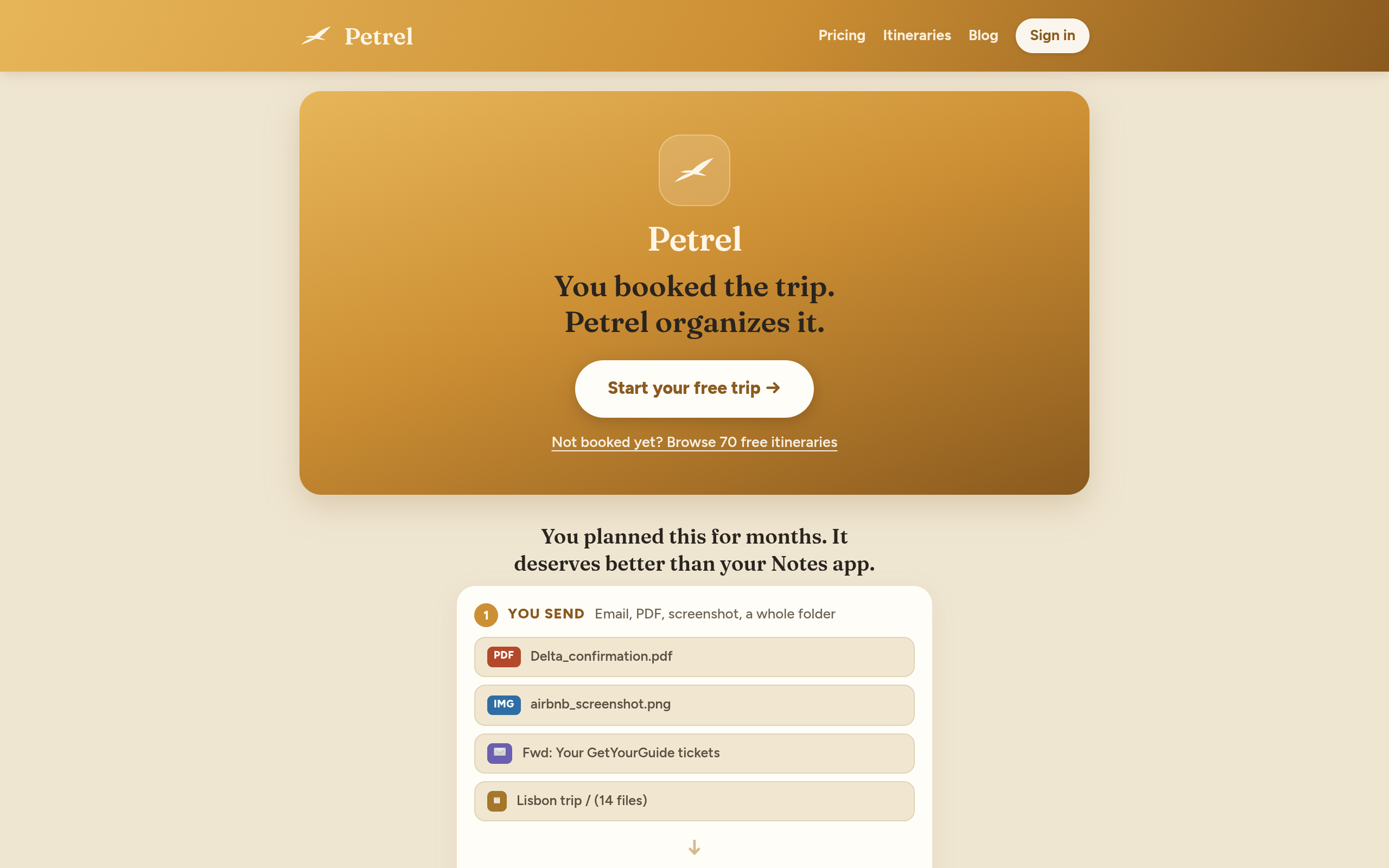 Petrel Voyage screenshot, image 1