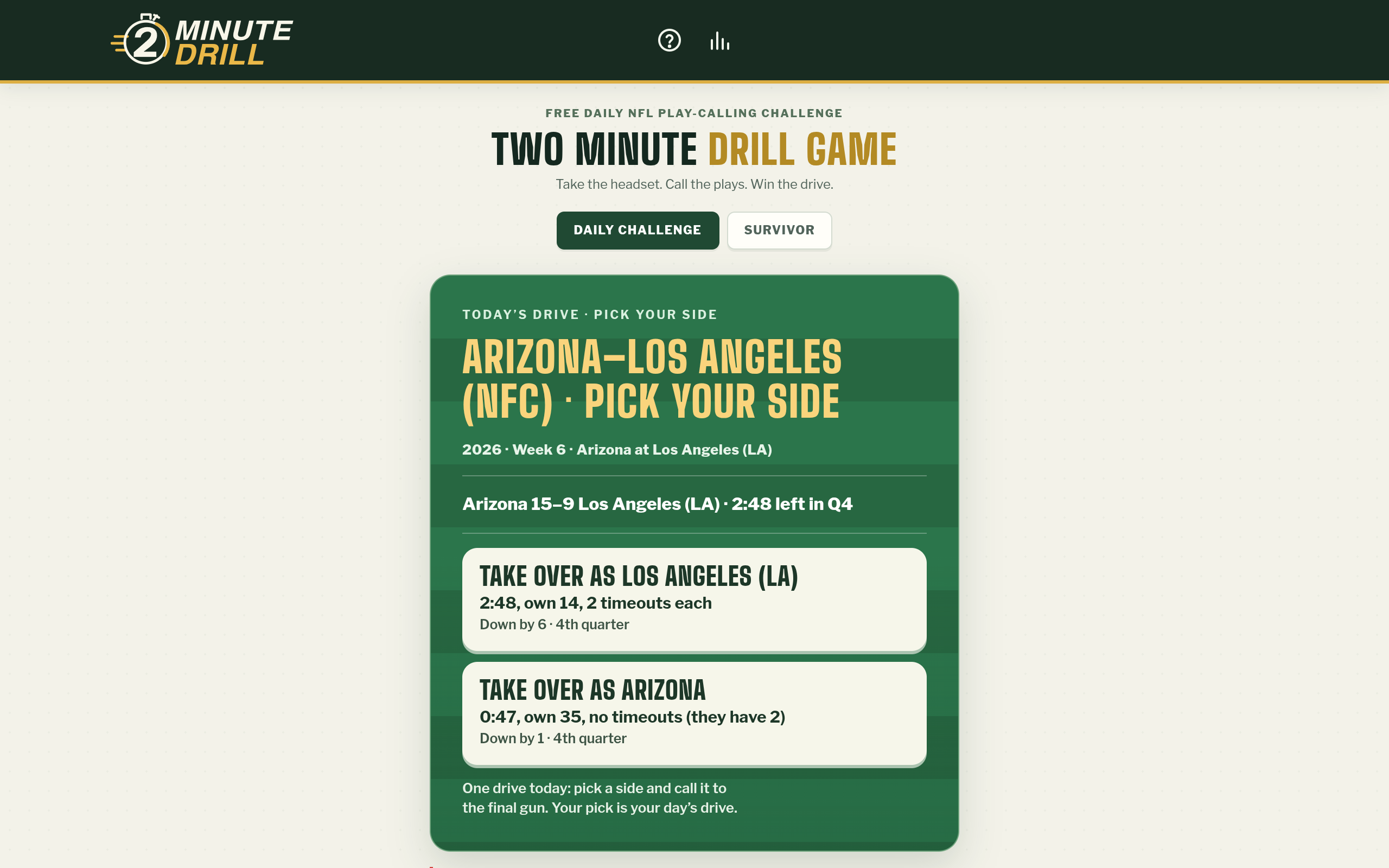 Two-Minute Drill screenshot
