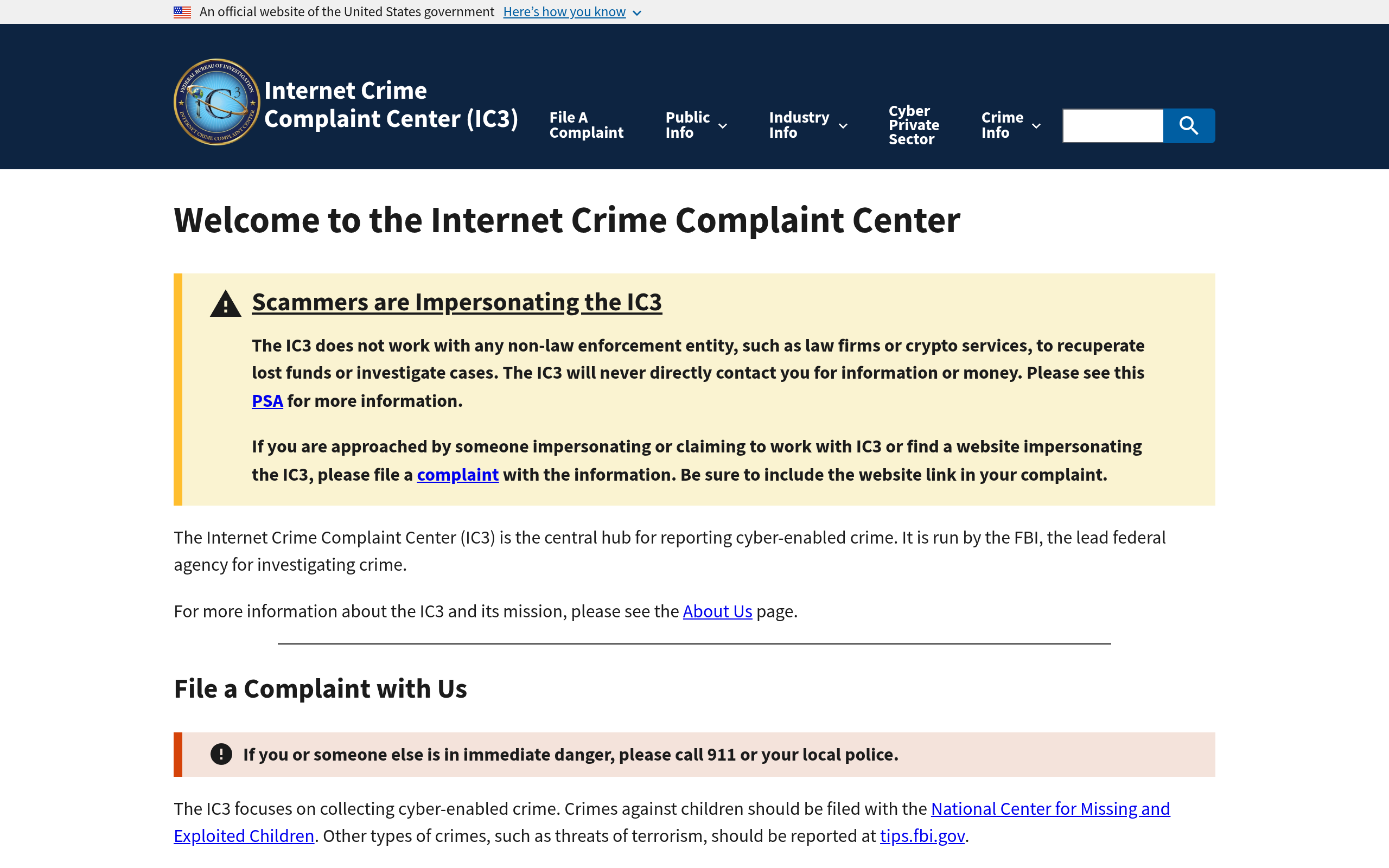 FBI IC3