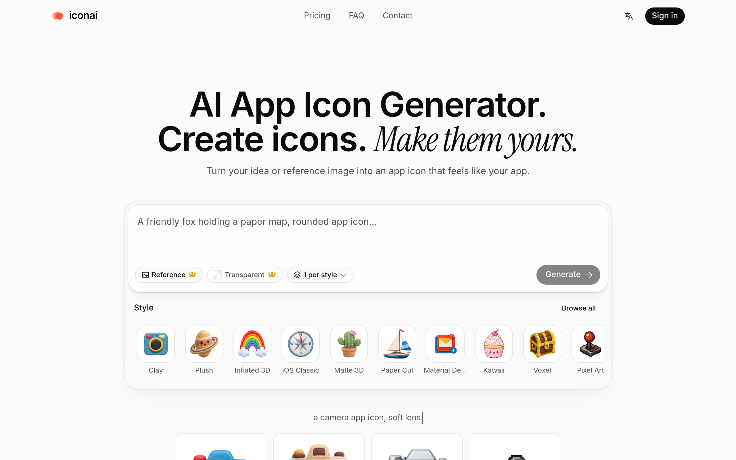 IconAI screenshot, image 1