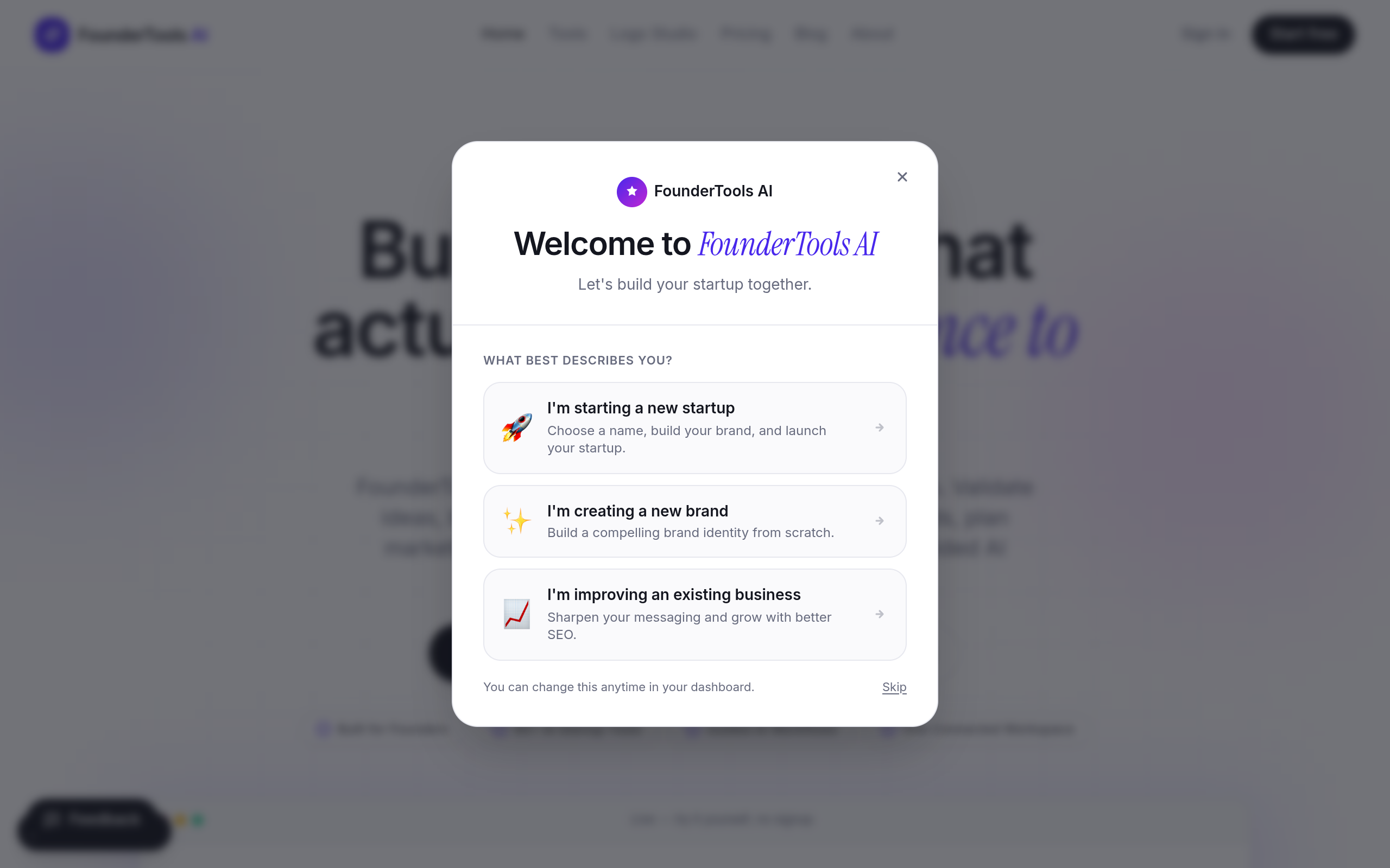 FounderTools AI screenshot