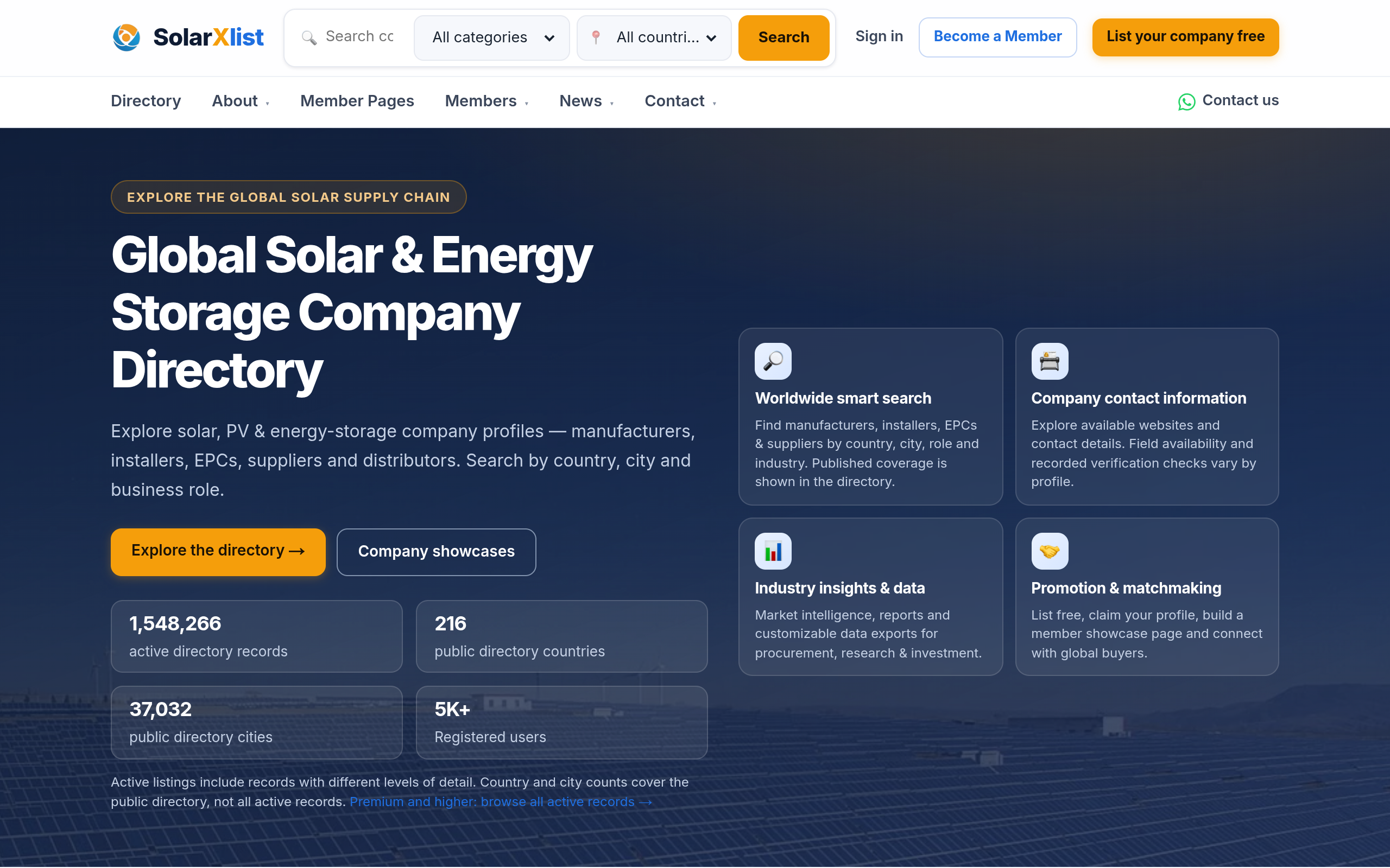 SolarXList screenshot