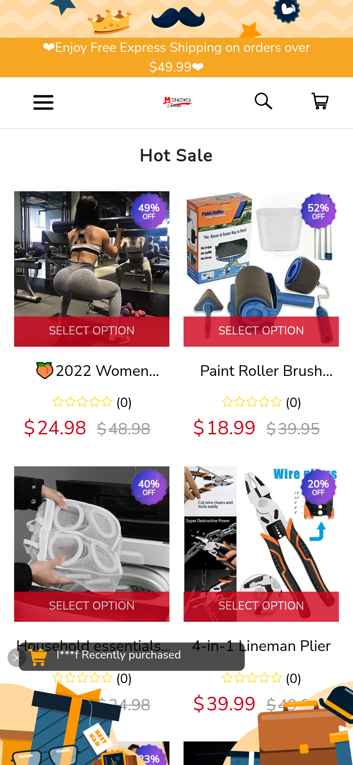 Mobile screenshot of memorieof.com