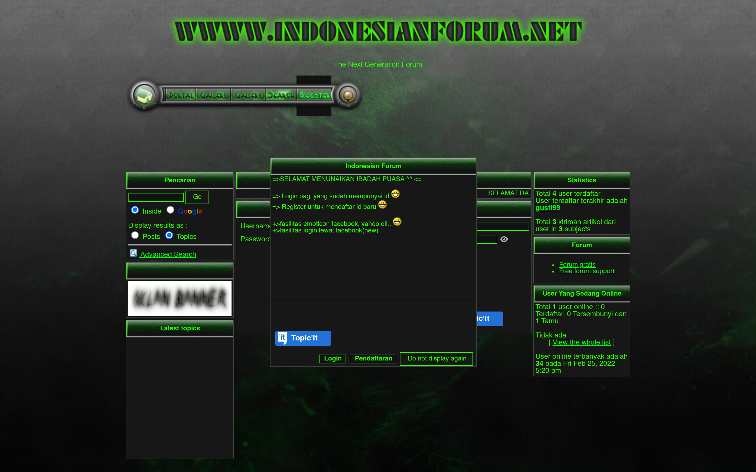 Screenshot of wwww.indonesianforum.net